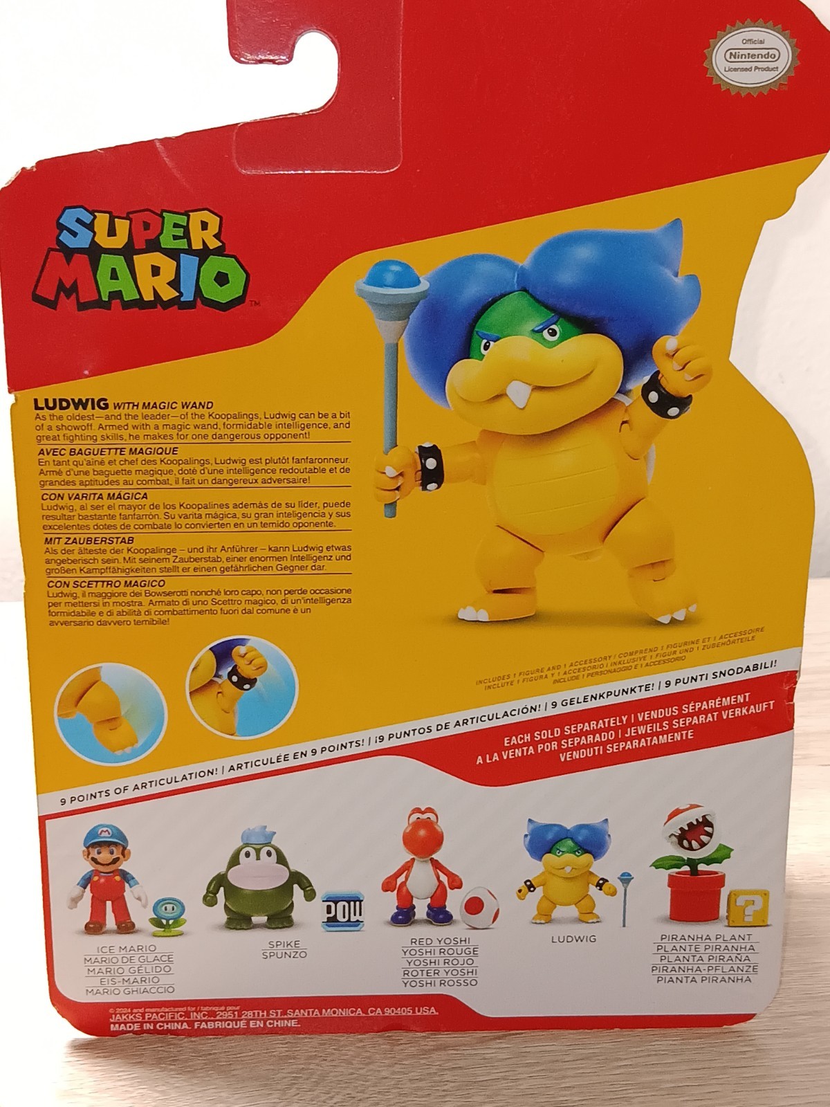 *FREE SHIP* 4″ LUDWIG + LEMMY + BOWSER JR Super Mario World of Nintendo Jakks