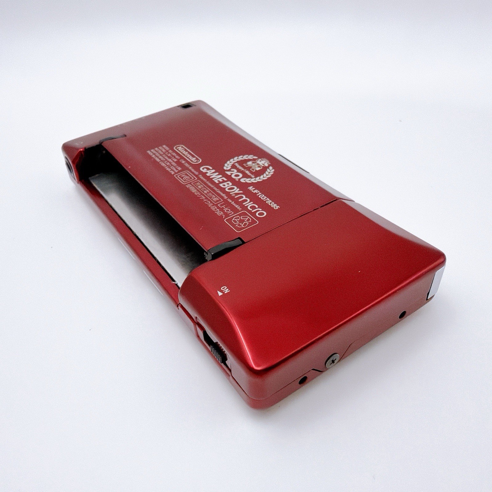Nintendo Game Boy Micro Famicom 20th Anniversary Mario Red Gold Tested Japan