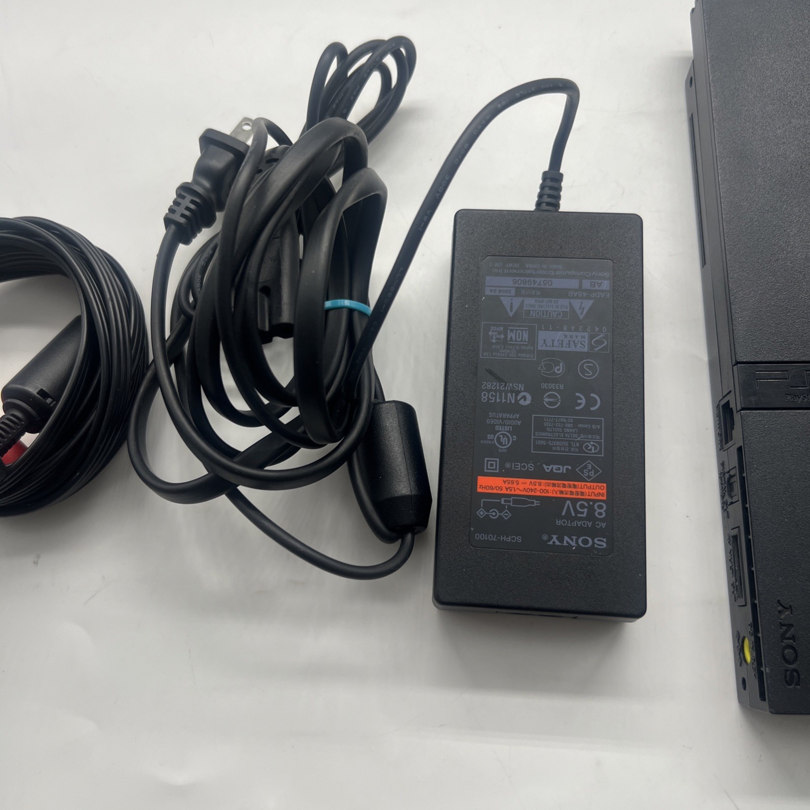 Sony PlayStation 2 PS2 Slim SCPH-75001 Console System OEM Bundle – Tested