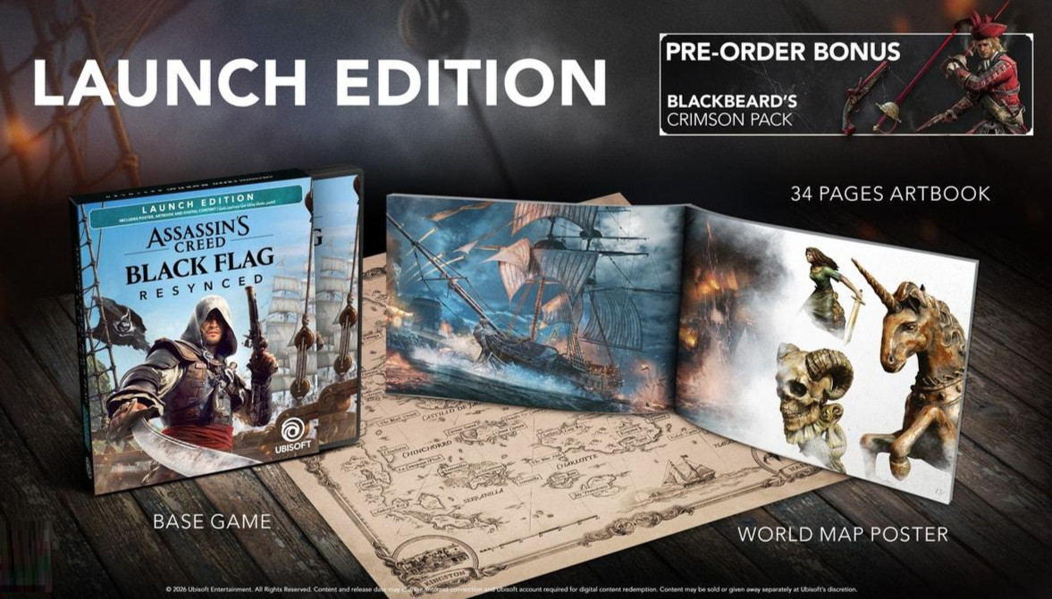 Assassin’s Creed Black Flag Resynced Exclusive Launch Edition Bunde – PS5