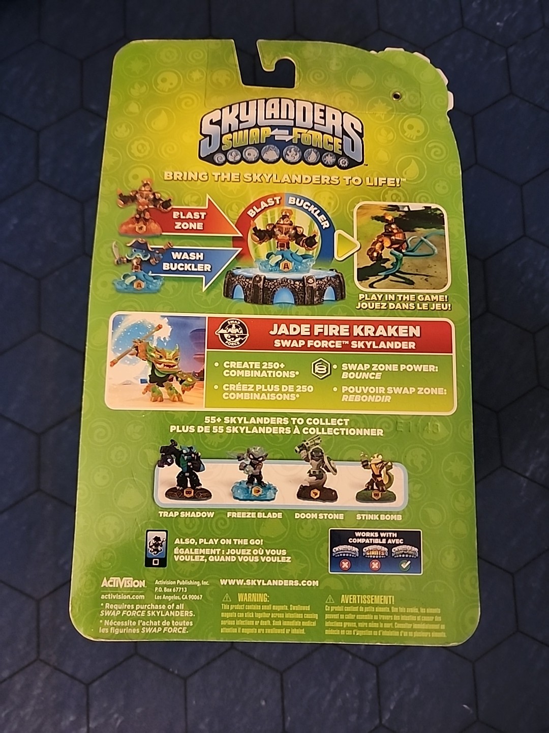 Skylanders Swap Force 3 Inch Figure Burn to Be Wild! JADE FIRE KRAKEN