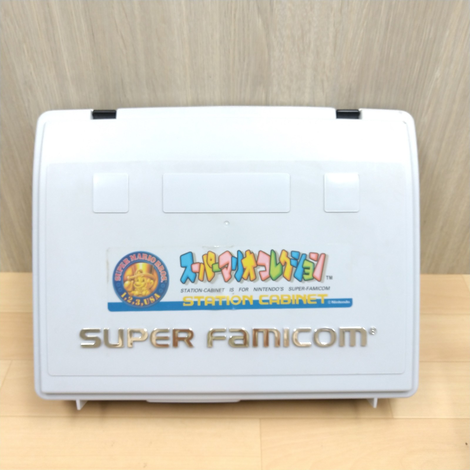 Nintendo Super Famicom Console Japan with Super Mario Storage Case &6 Games SNES