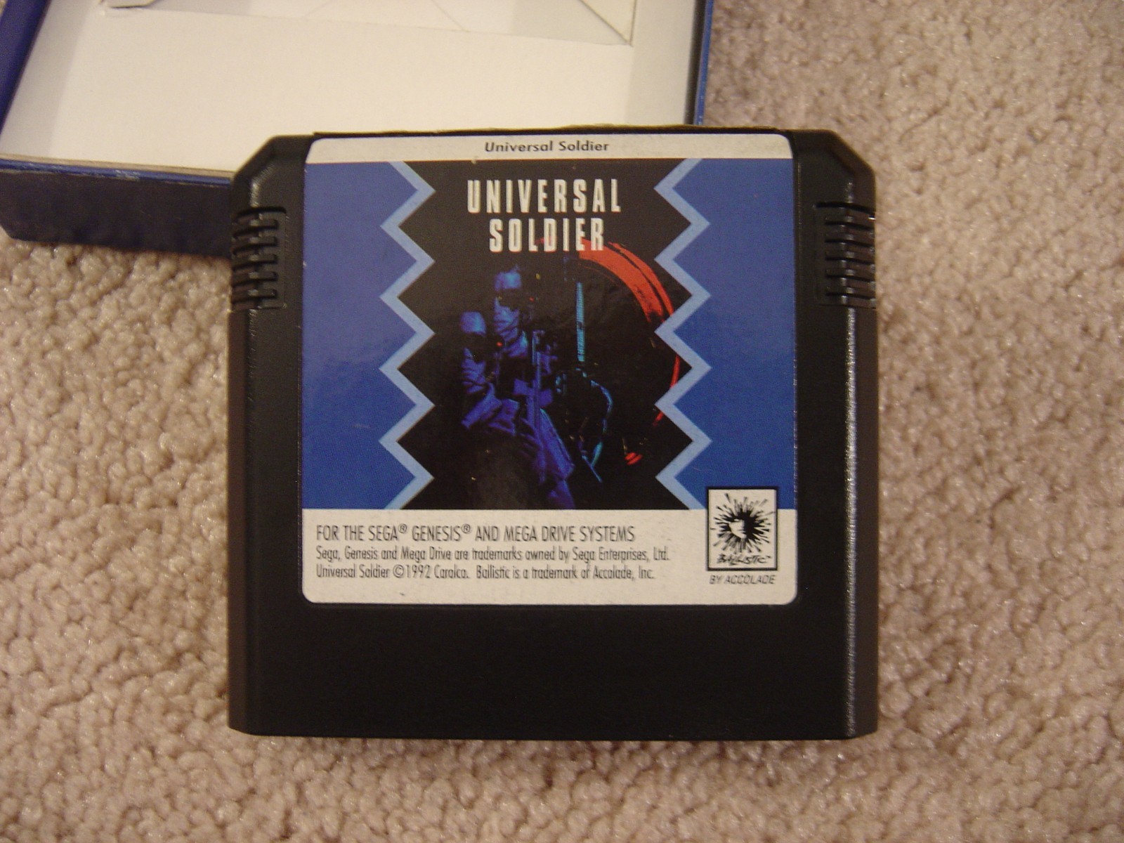 Sega Genesis Universal Soldier, 100% CIB Game, Untested