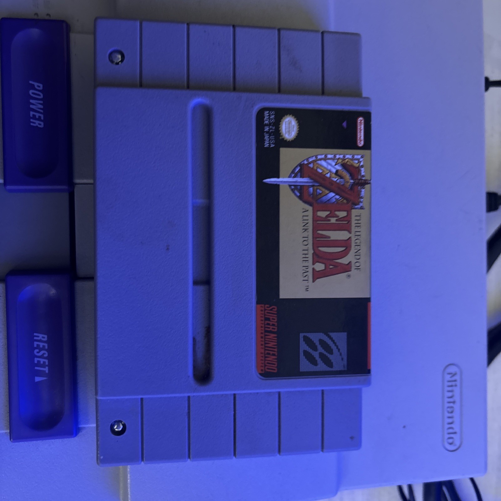 SNES AUTHENTIC Super Nintendo Bundle with Zelda, cables, controller, and more!!!