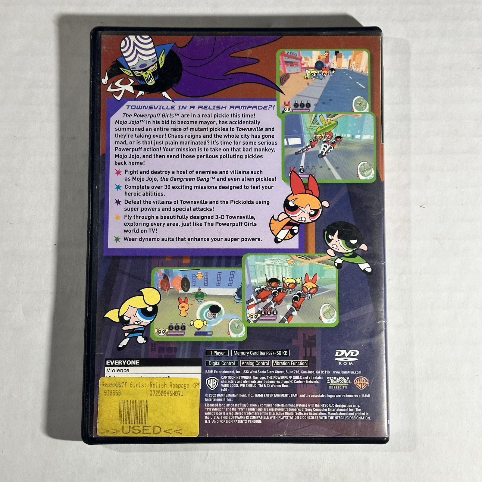 The Powerpuff Girls Relish Rampage Ps2 (tested)