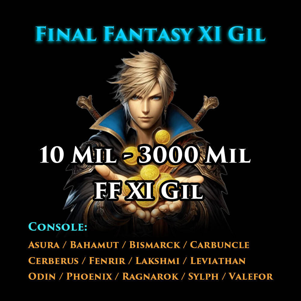 Final Fantasy XI Online Gil – FFXI Gil 💰GP | Gold Cheap& Fast Delivery⚡FF11 Gil