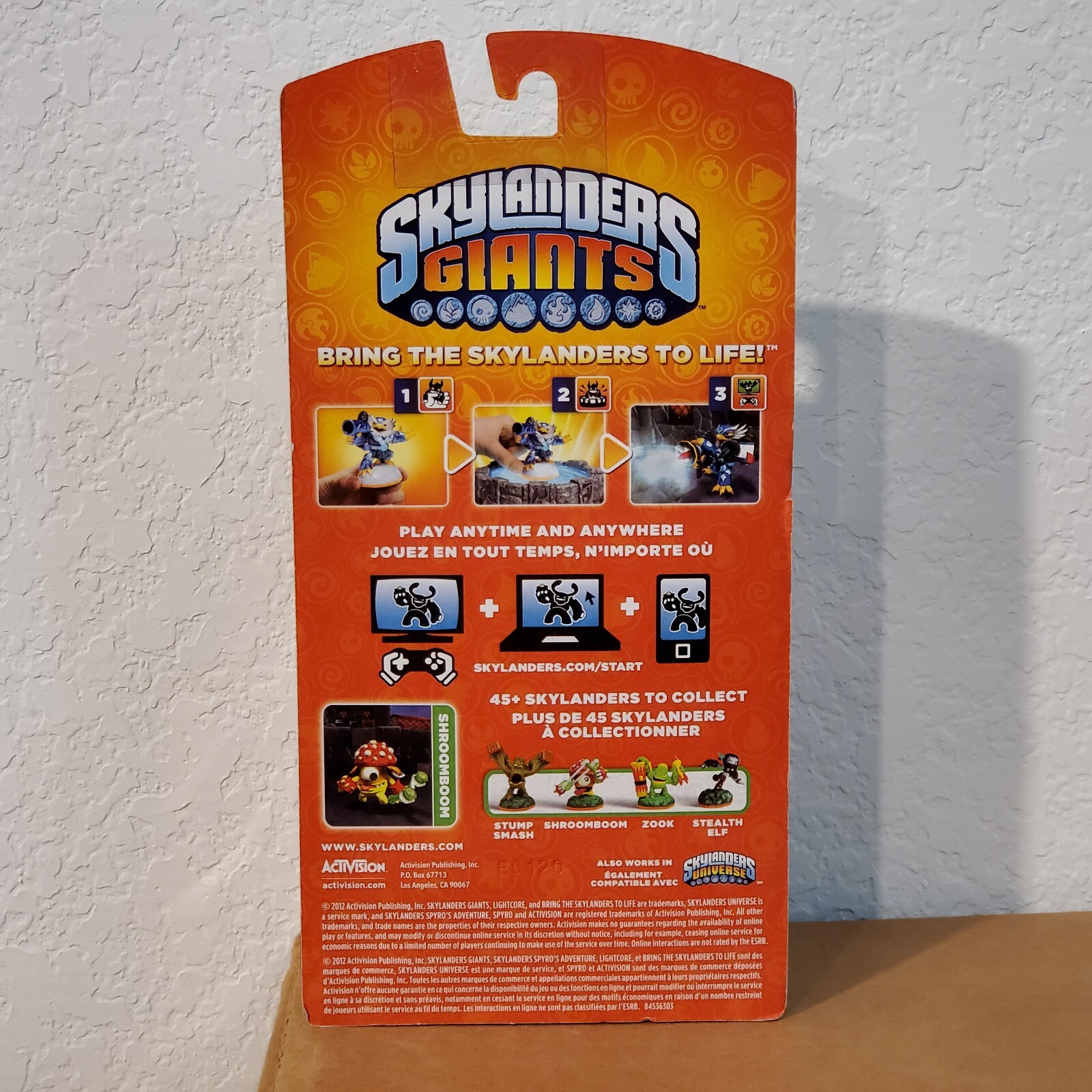 Skylanders Giants Series 2 SHROOMBOOM Figure Trading Card Activision Video Game