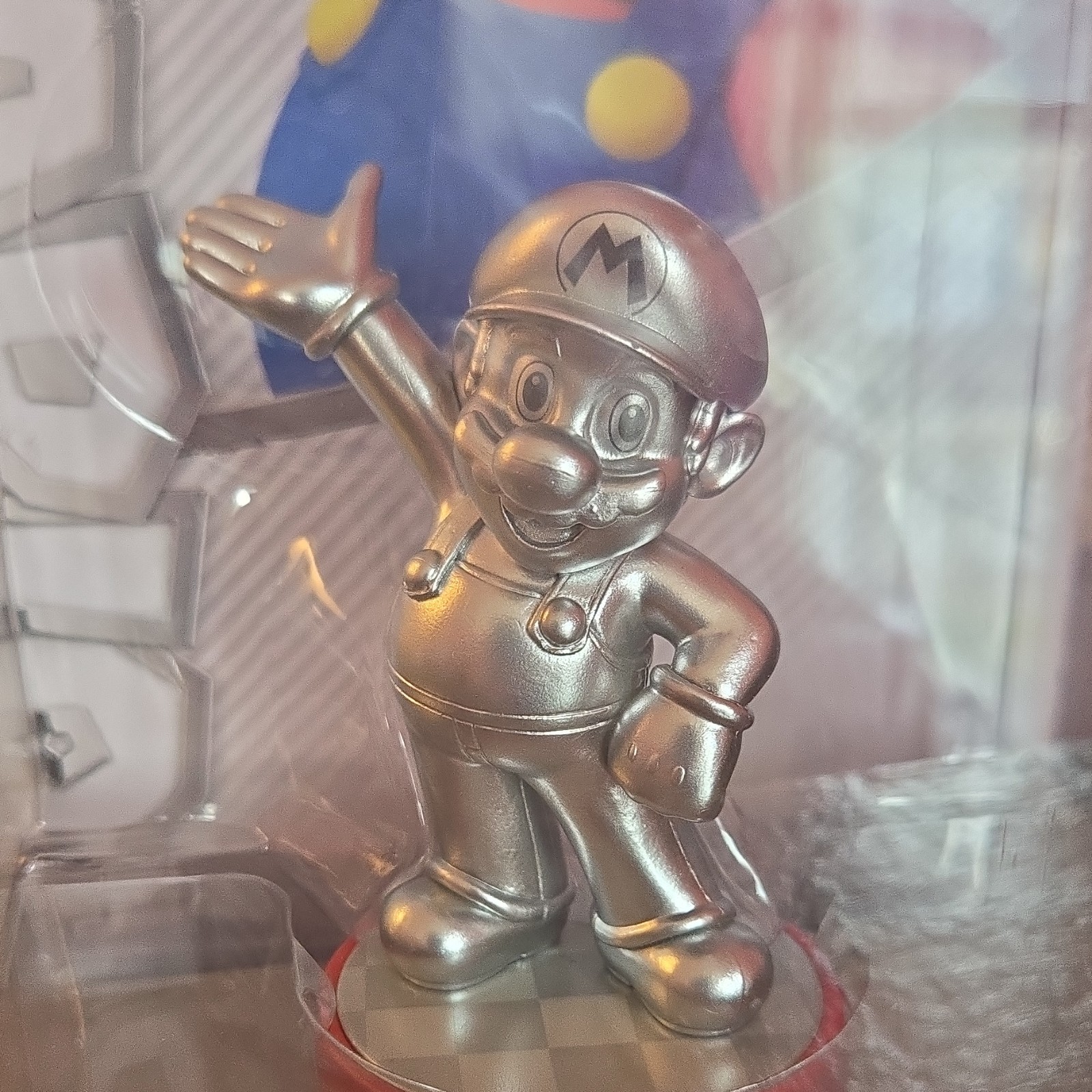 Nintendo amiibo Mario Silver Edition Character Figure for Mario Party 10