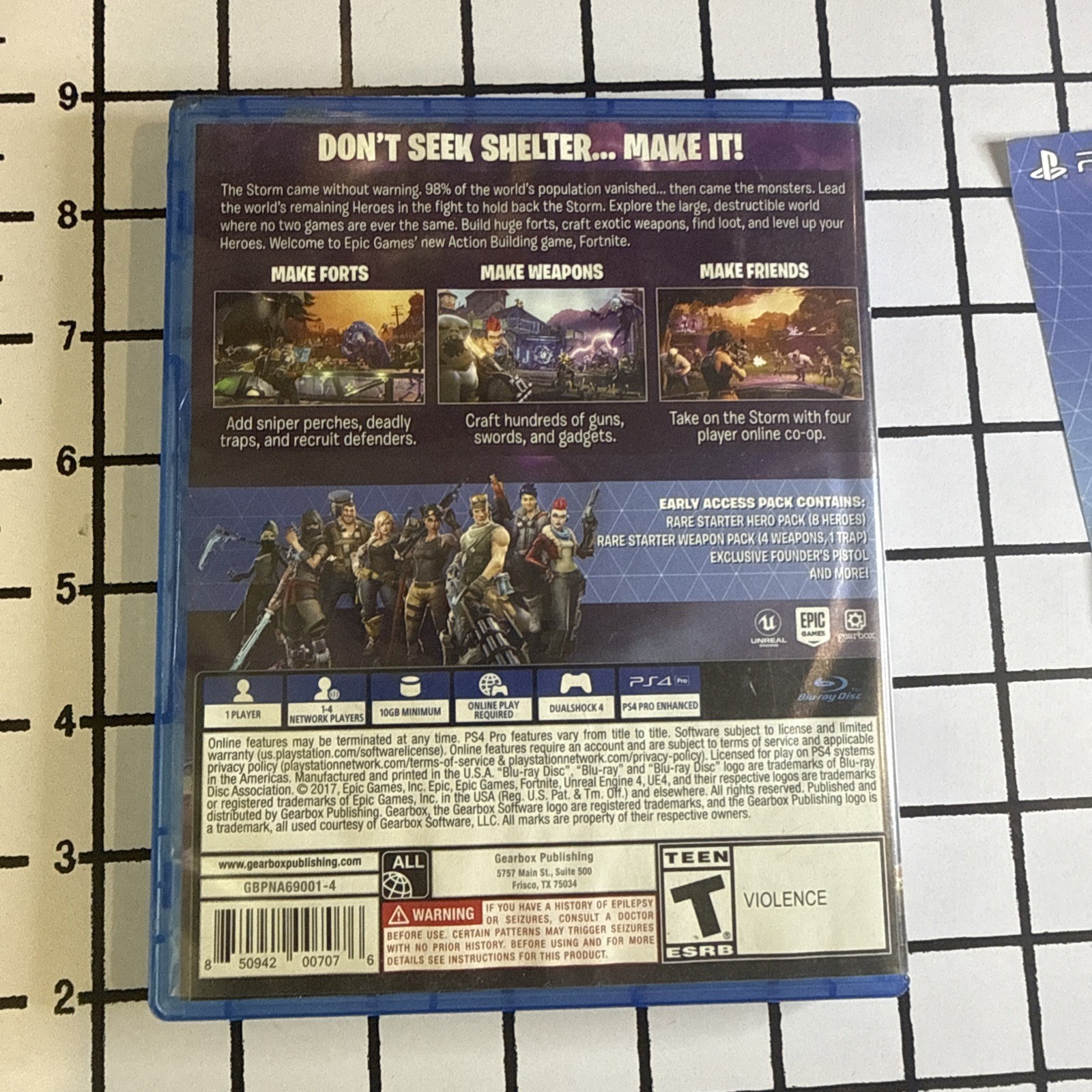Fortnite Original Physical Playstation 4 PS4 w/ Valid Access Codes No Returns