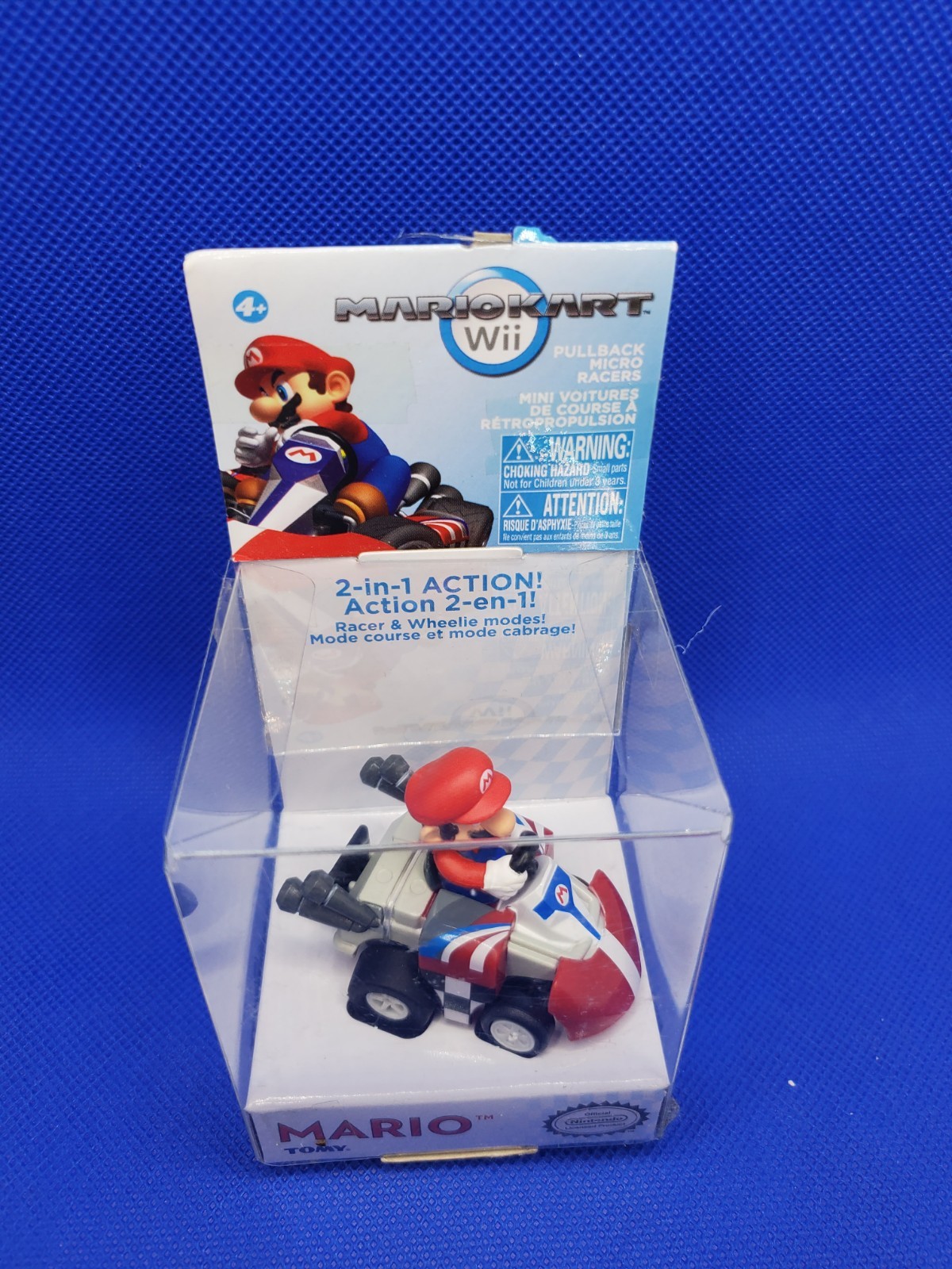 Tomy Mario Kart WII Mario Pull Back Racer Official License 2-in-1 Action New