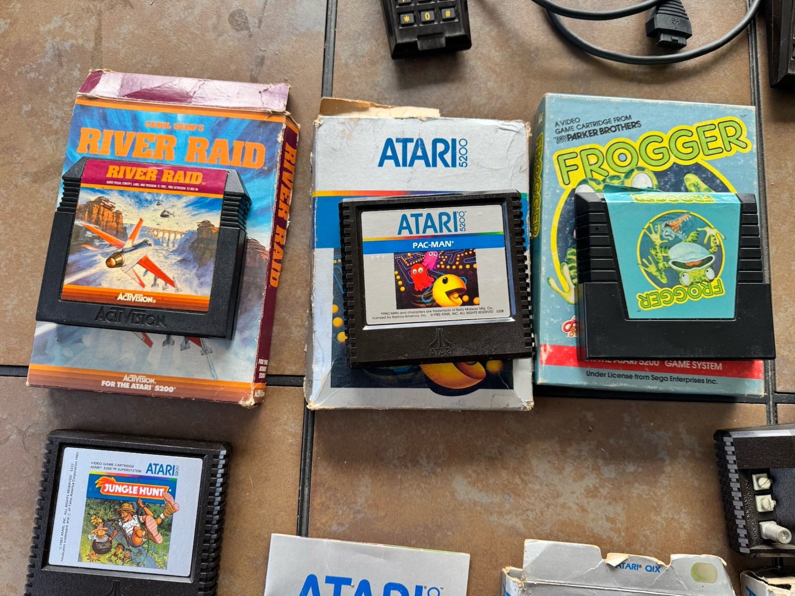 Atari 5200 Console 4 Port 2 Controllers 9 Games Switch Box Gaming See Descriptio