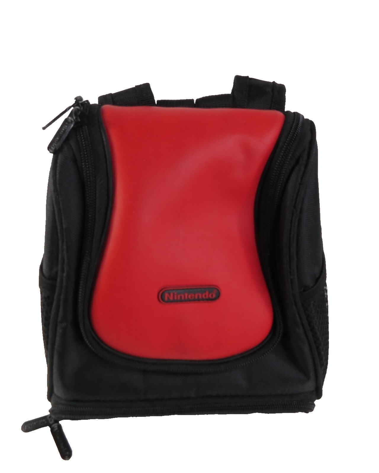 Nintendo Mini Backpack Storage Carrying Case Red Black 8 x 4 inches