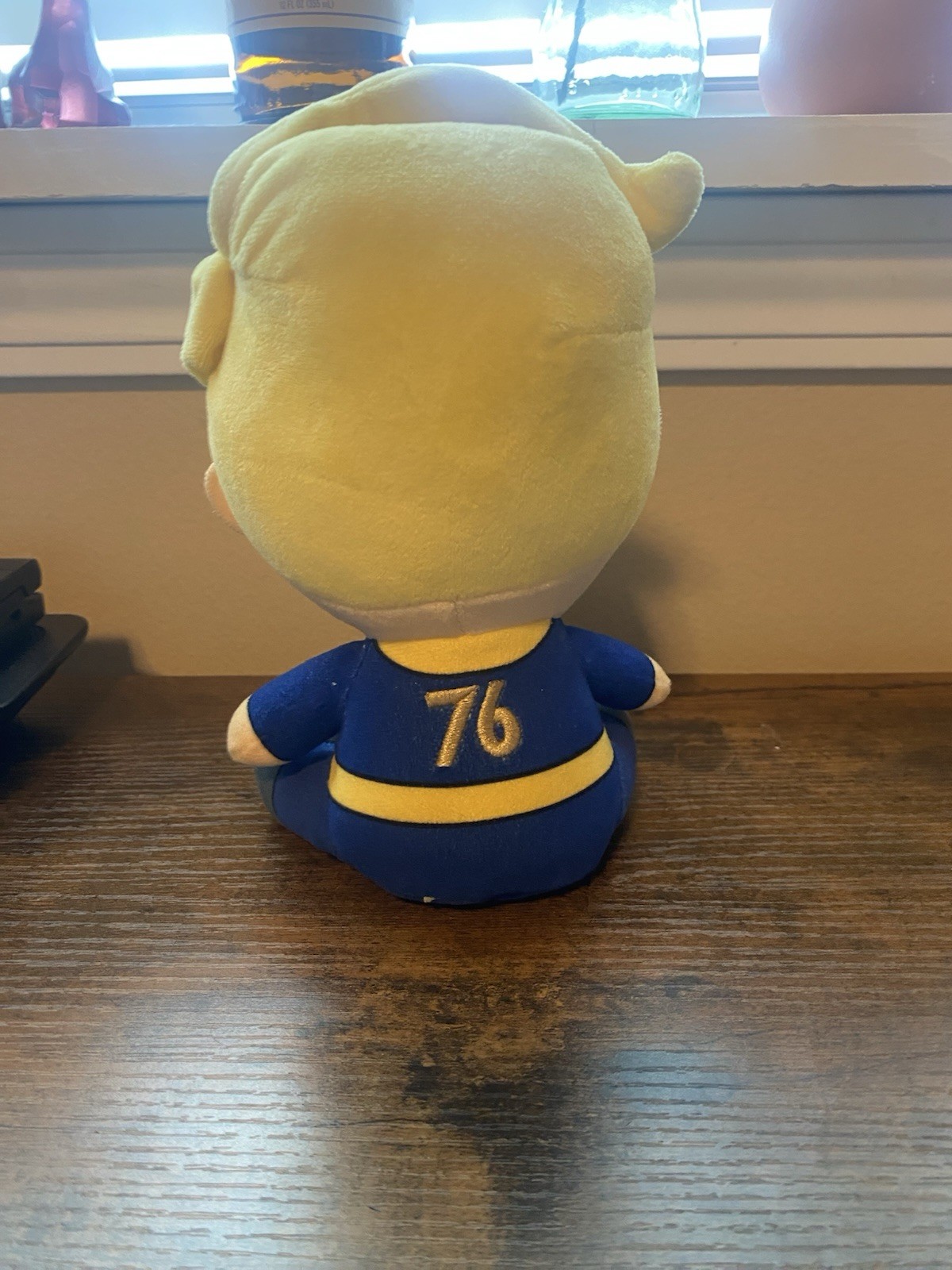 Fallout 76 Vault Boy Plush Doll Vault 76 Outfit with Vault Boy Pin