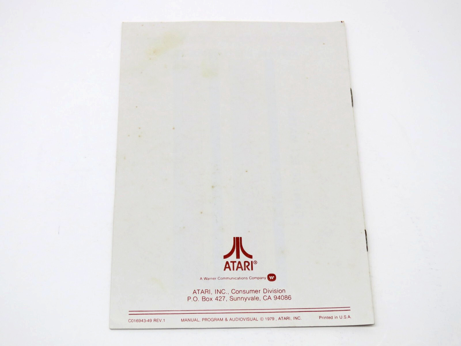 Asteroids (Atari 2600, 1981) By Atari (Cartridge & Manual) NTSC