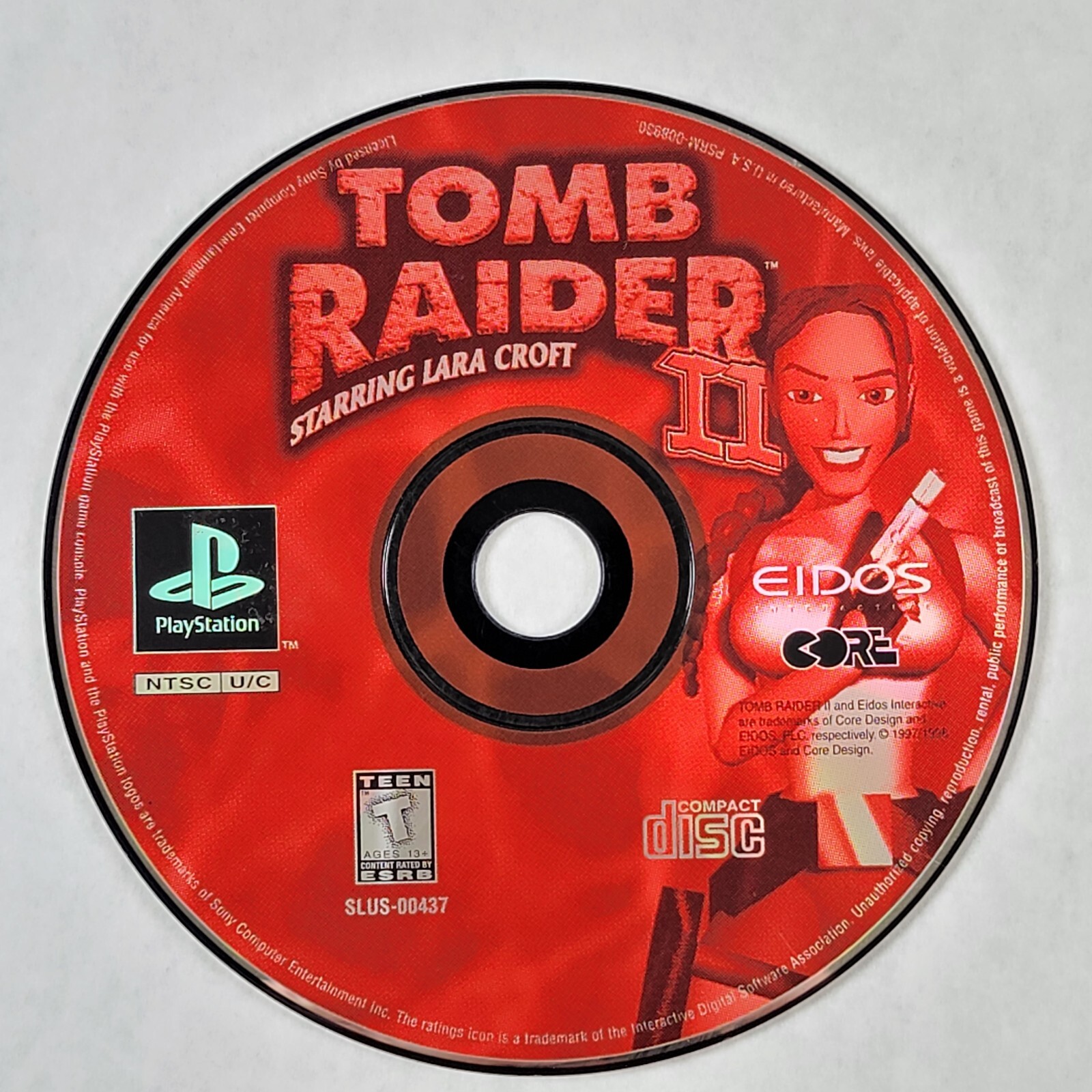Tomb Raider II – Loose Sony PS1 Playstation 1 Disc