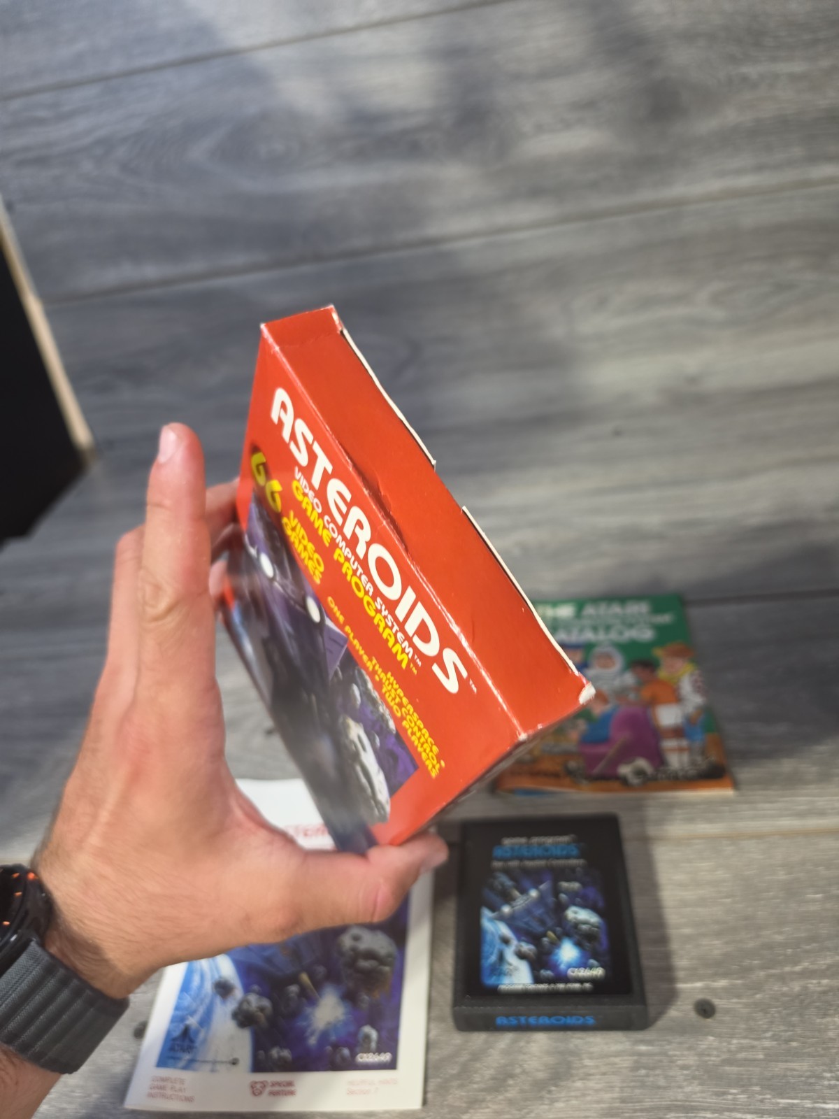 Asteroids (Atari 2600, 1981) w/ Box Manual Tested CIB Complete In Box- [Tested]