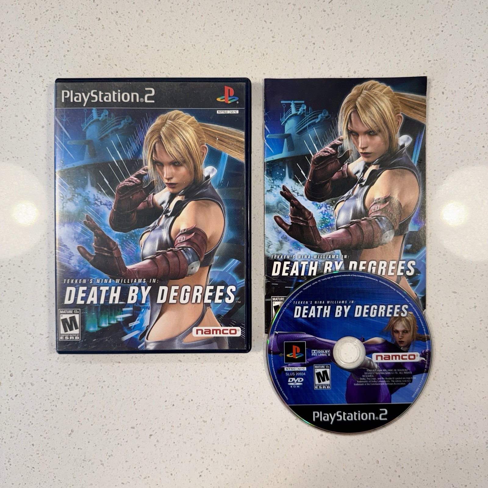 Death by Degrees (Sony PlayStation 2, 2005) PS2 Complete in Box CIB Tested