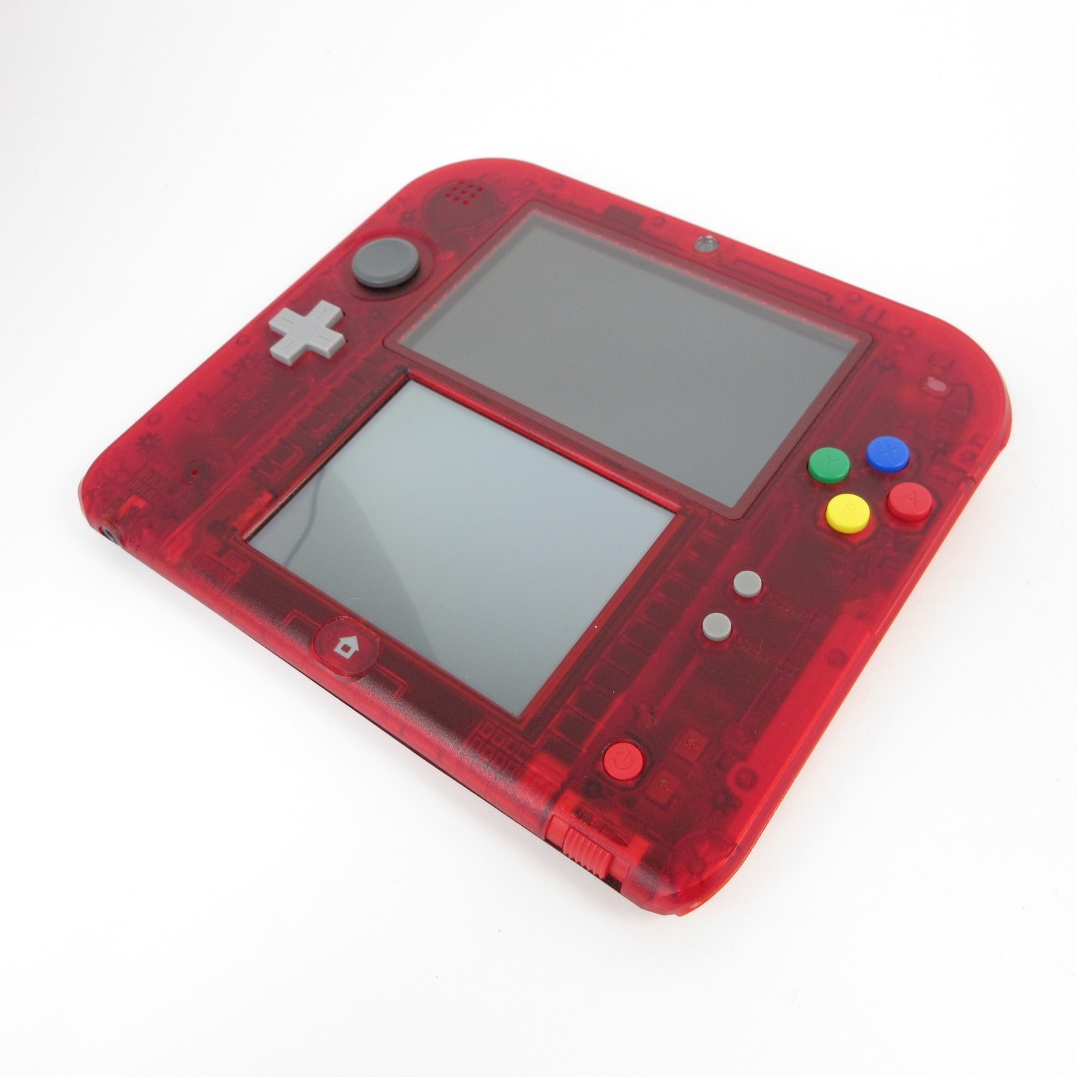 【Very Good】Nintendo 2DS Pokemon Clear Red Console ONLY Japanese Edition #NET0325