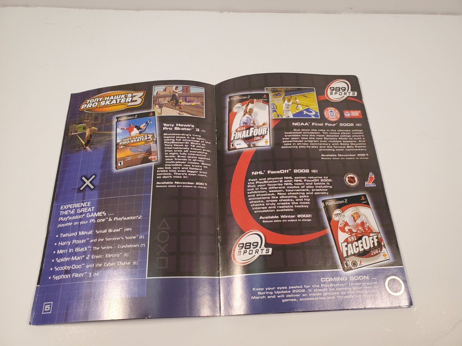 Playstation Underground 2001 Holiday Gaming Magazine Booklet