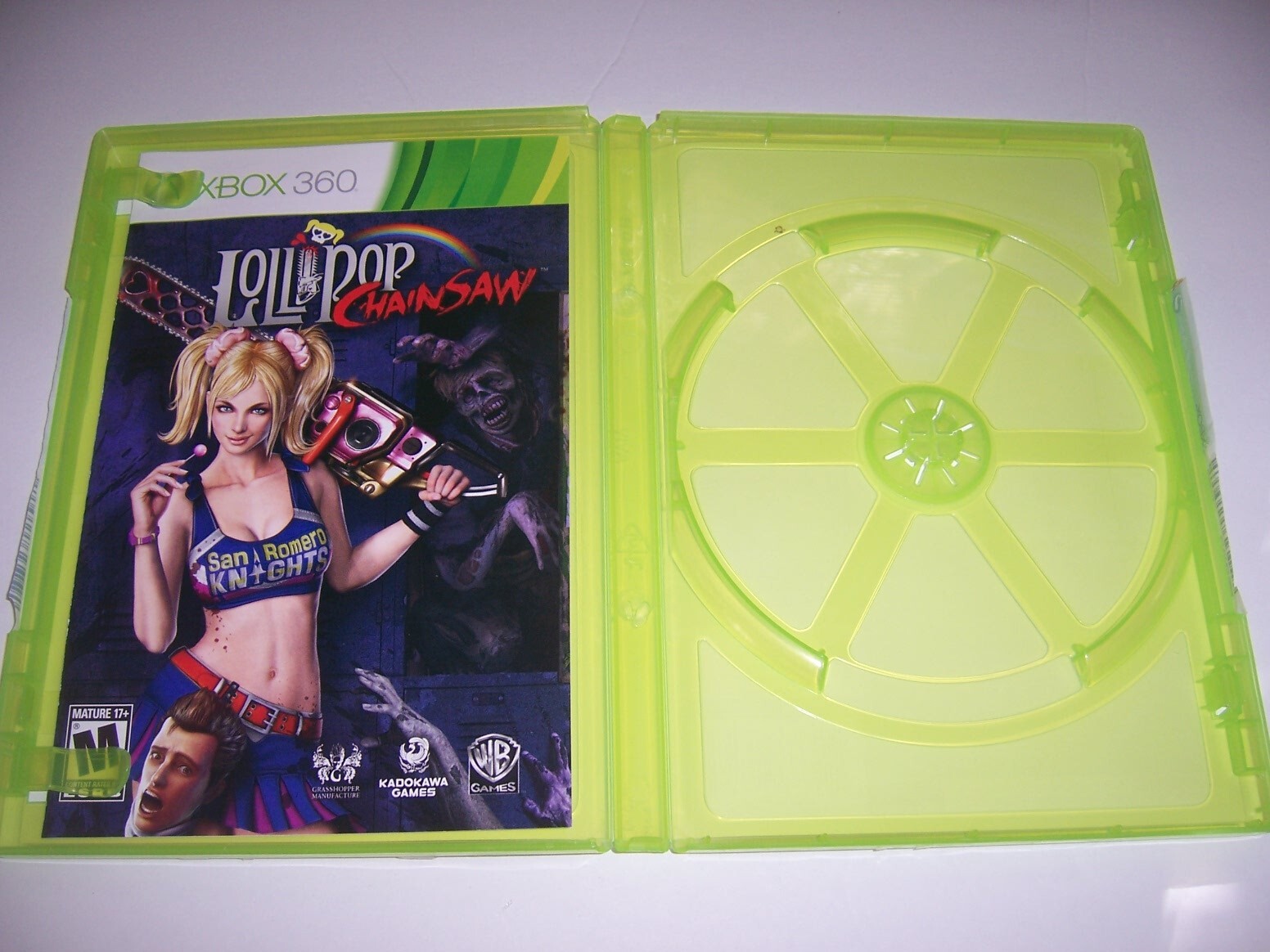 Authentic Case and Manual  Only for LOLLIPOP CHAINSAW – Microsoft Xbox 360