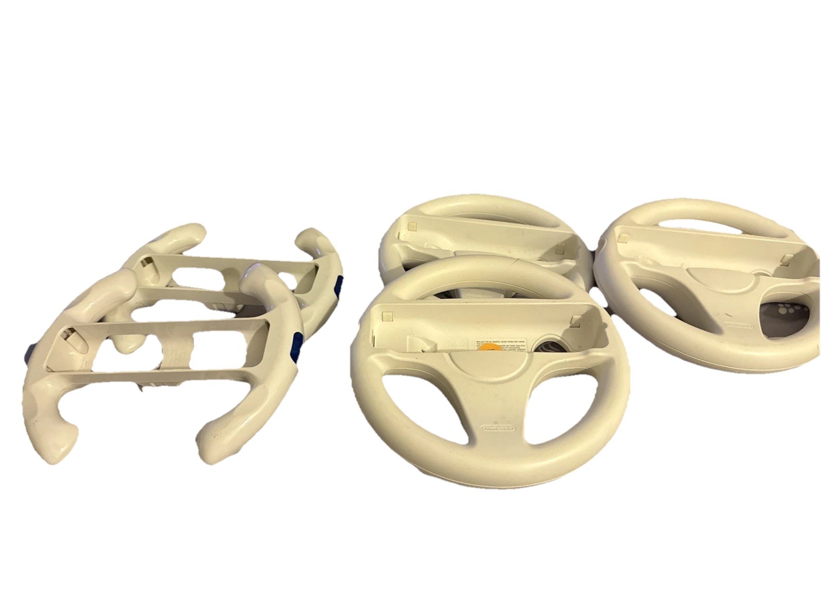 3 Official Nintendo Wii Steering Wheel Mario Kart OEM White RVL-024 3 Generic 5