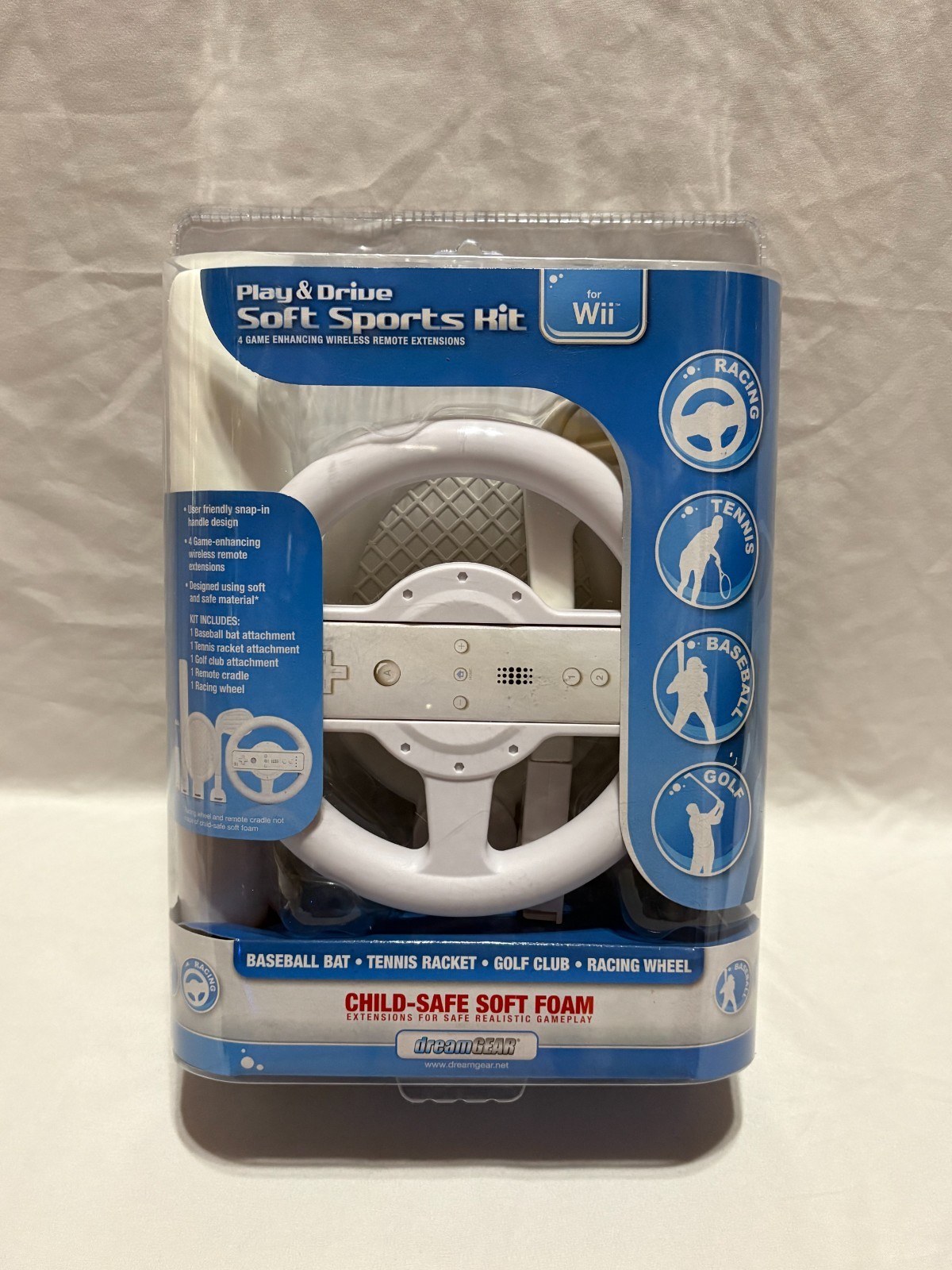 Dreamgear DGWII-1058 Play and Drive Soft Sports Kit for Nintendo (Nintendo Wii)