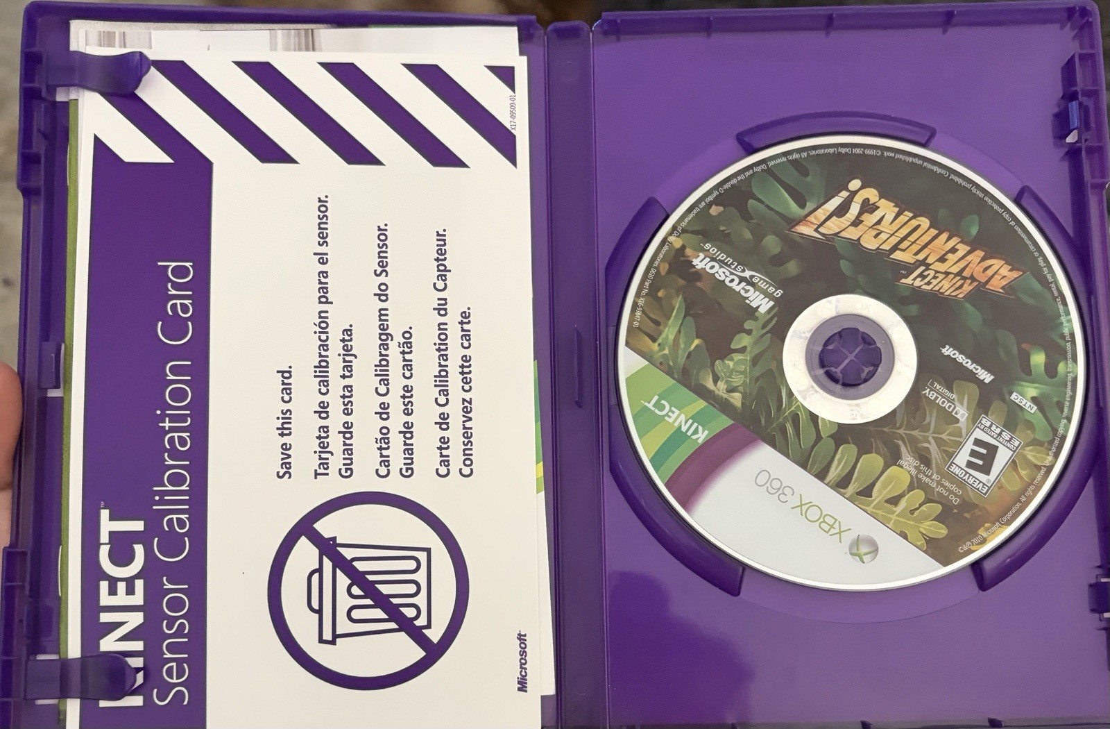 Microsoft Kinect Adventures! Xbox 360 (2010) E, NTSC-U/C, Kinect bundle