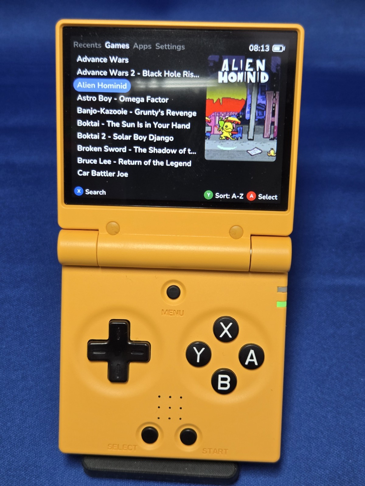 Miyoo Mini Flip | Yellow | 64GB MicroSD Card | AlliumOS | Ready To Play!