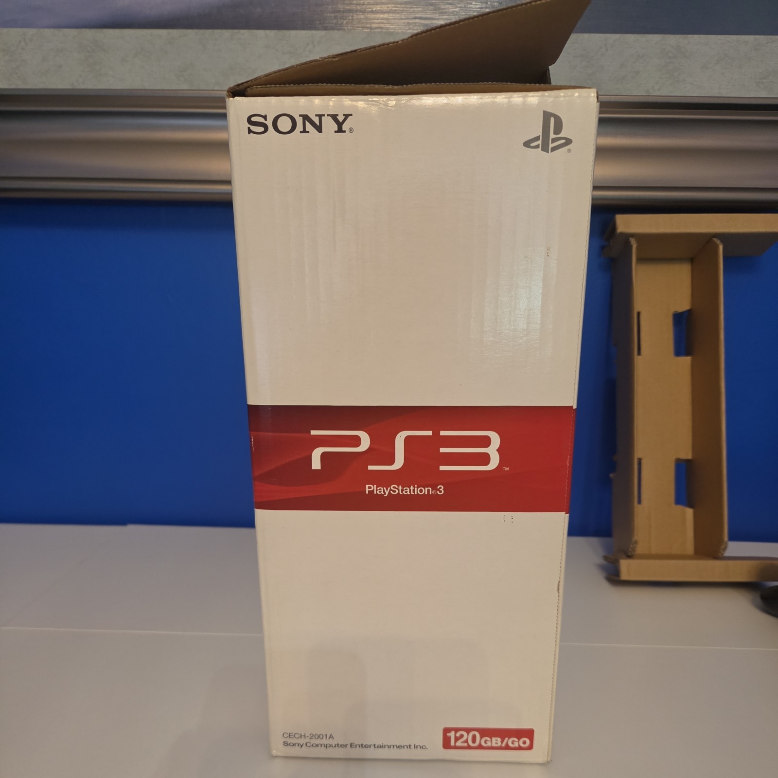 SONY PLAYSTATION 3 SLIM PS3 120GB BLACK CONSOLE CECH-2001A W 2 EXTRA CONTROLLERS