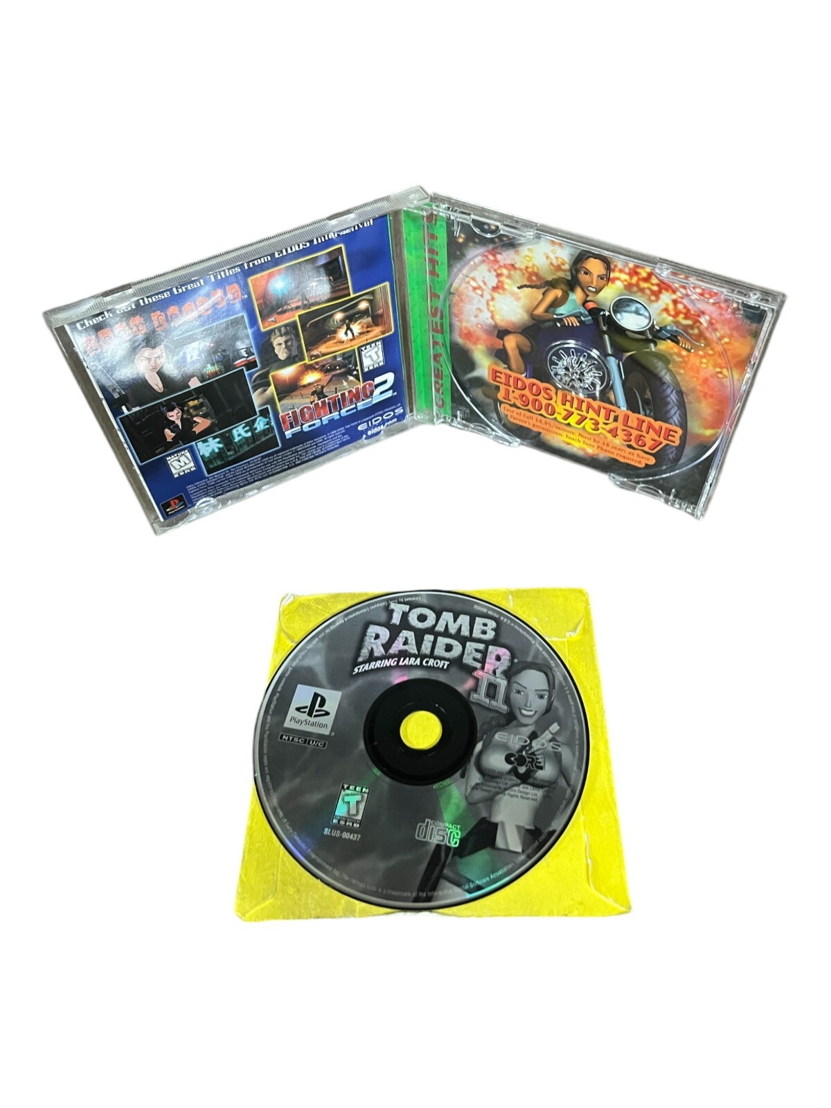 Sony PlayStation 1 PS1 CIB COMPLETE TESTED Tomb Raider II 2 GH
