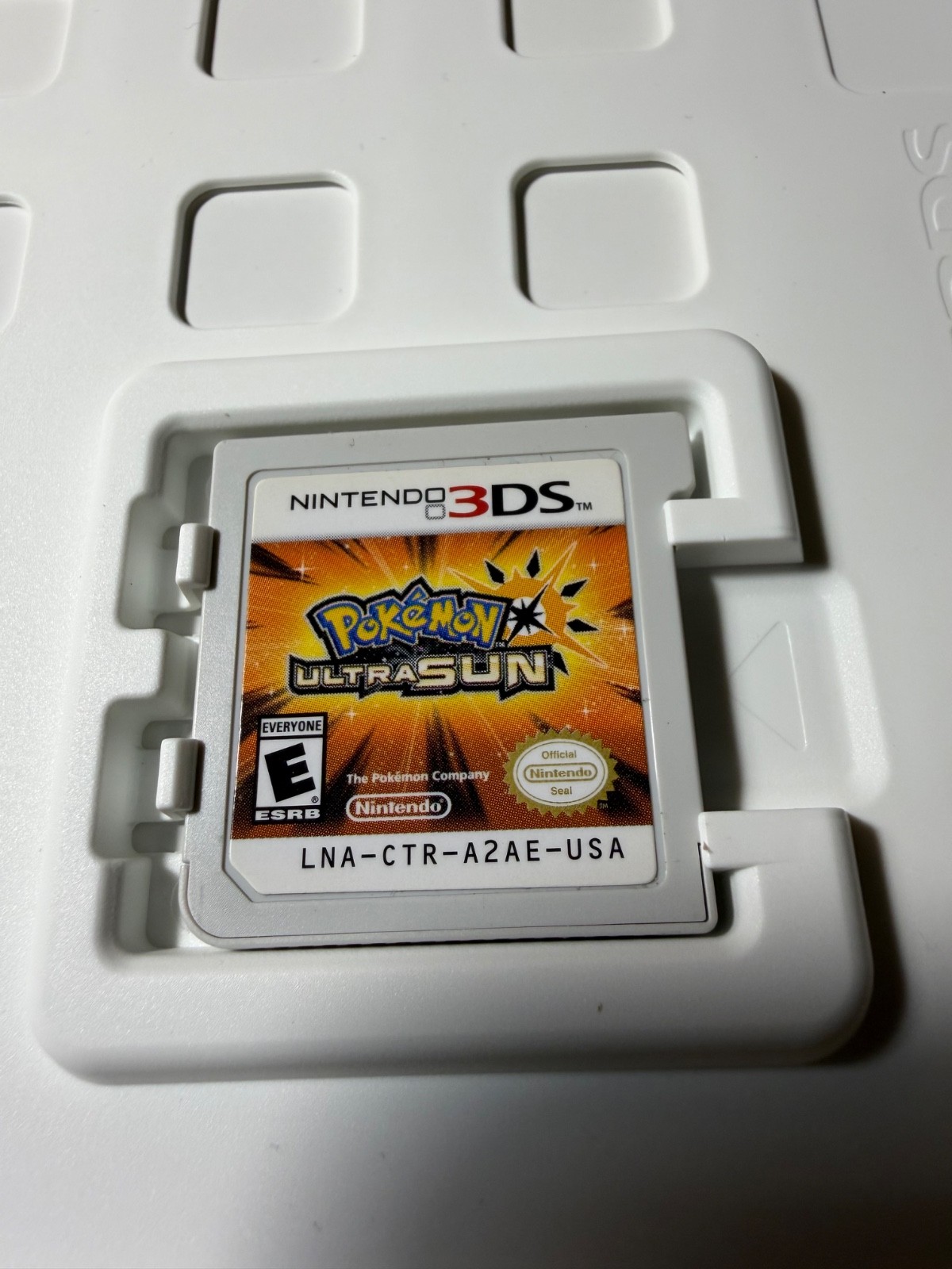 NINTENDO 3DS VIDEO GAME TESTED WORKS POKEMON ULTRA SUN IN CASE W/ MANUAL