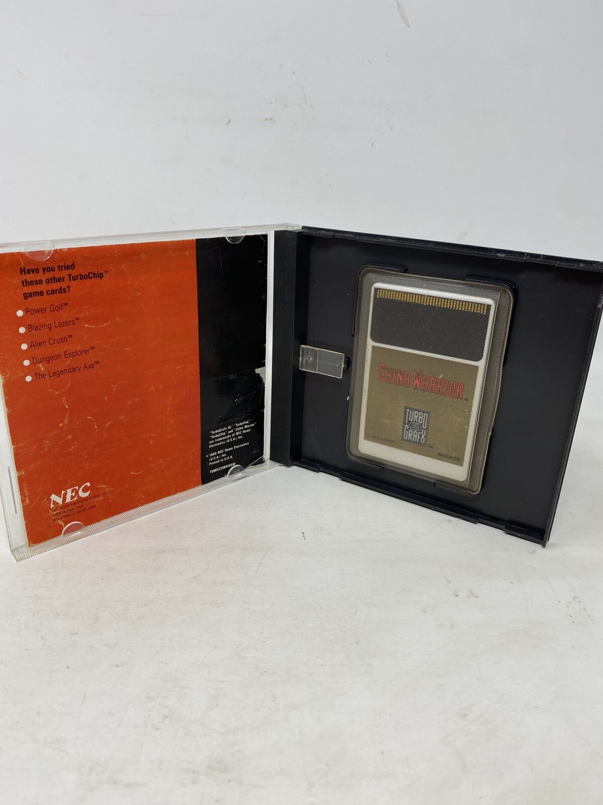 Vintage TurboGrafx 16 China Warrior 1989 NEC Video Game Cartridge CIB Complete