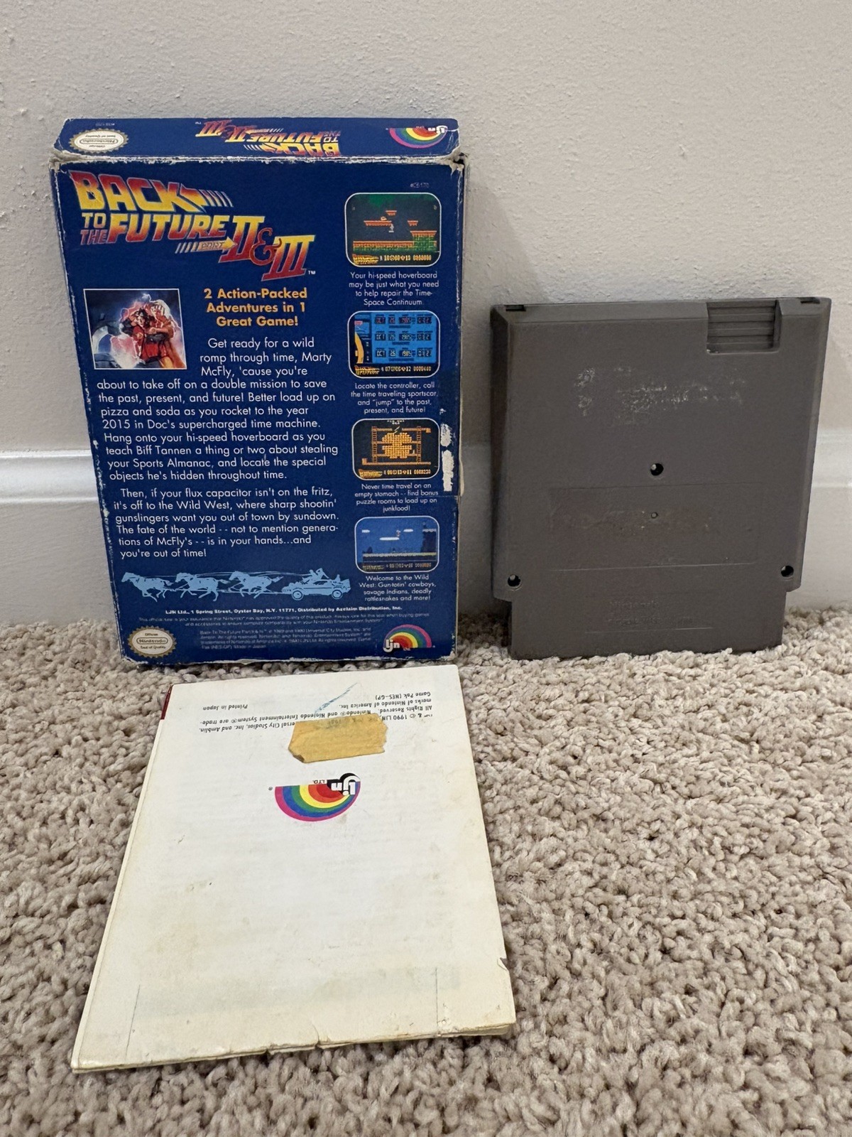 Back To The Future 2/3 NES CIB Read