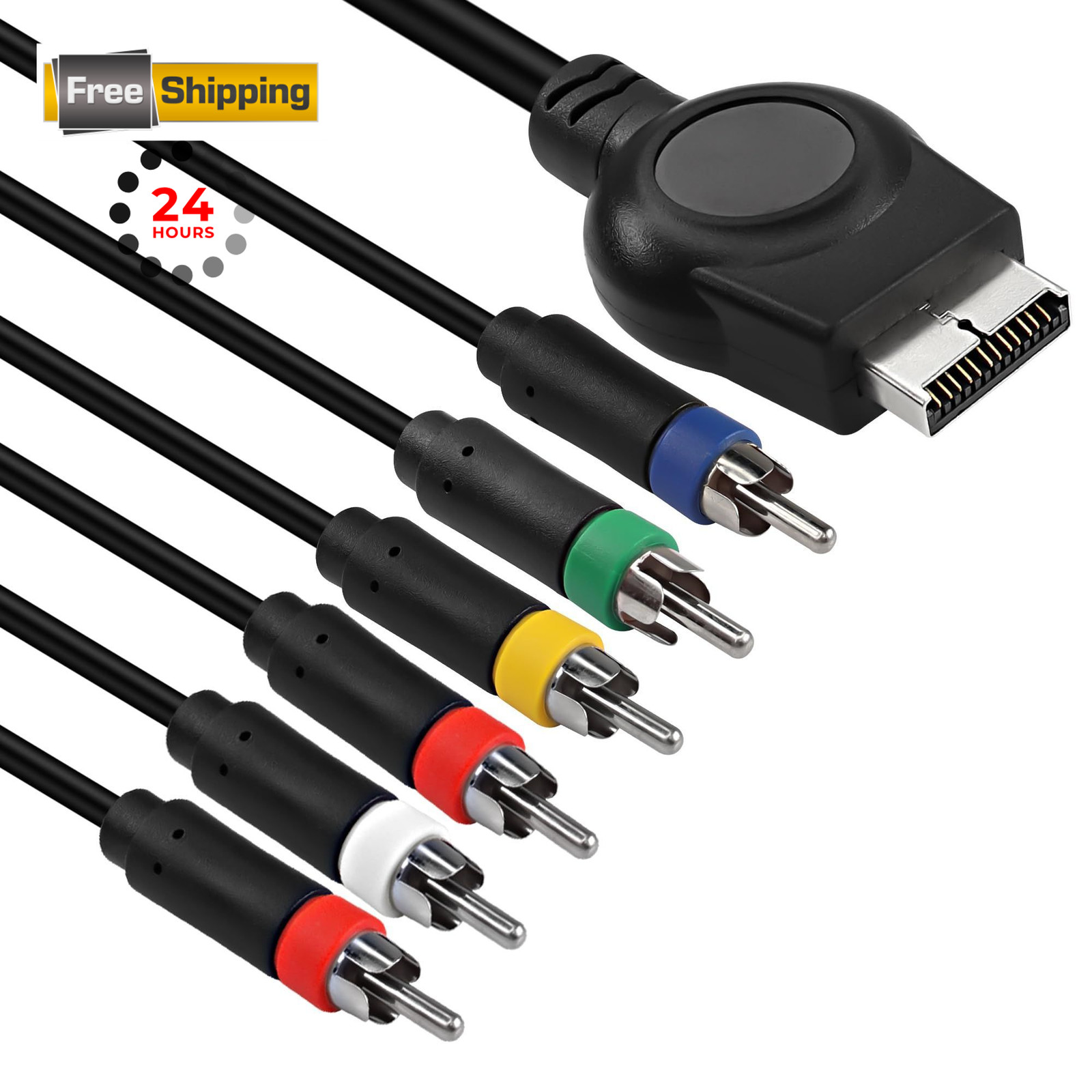 MEIRIYFA PS3 PS2 Component AV Cable,HD Audio Video Cable 5RCA YPbPr Red,White