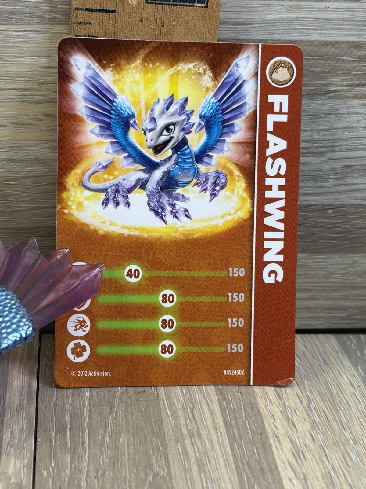 Skylanders Giants Figure – Flashwing (Orange Base) W/Card