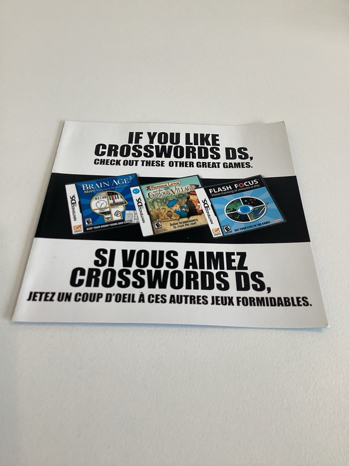 Crosswords DS Nintendo DS CIB Complete All Inserts TESTED