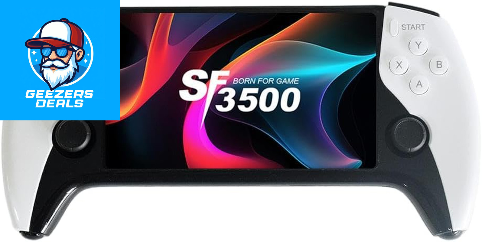 SF3500 Retro Handheld Game Console-Handheld Game Console with HD 5.5-Inch IPS Sc