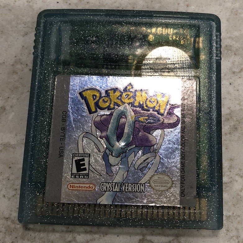 Pokemon: Crystal Version (Nintendo Game Boy Color, 2001) Authentic, Tested saves