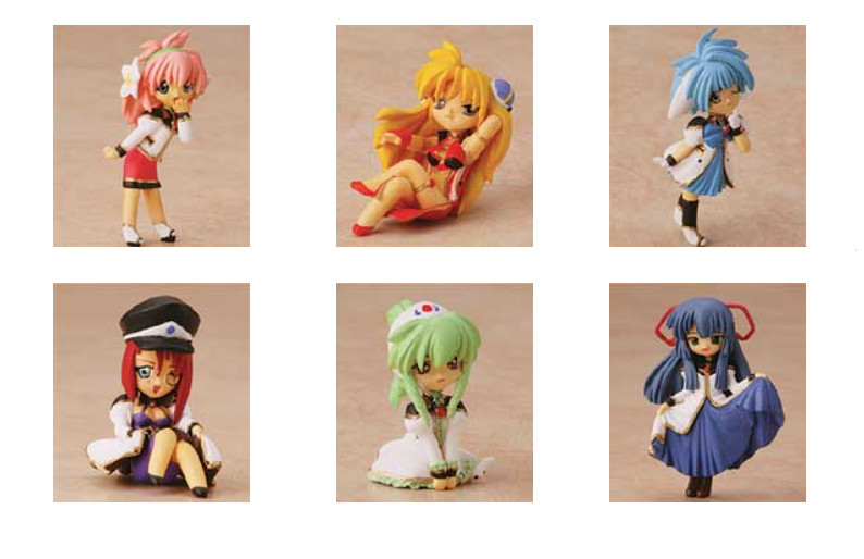 Galaxy Angel Eternal Love Bonus Figure Set w/Ballchain Mint Blancmanche