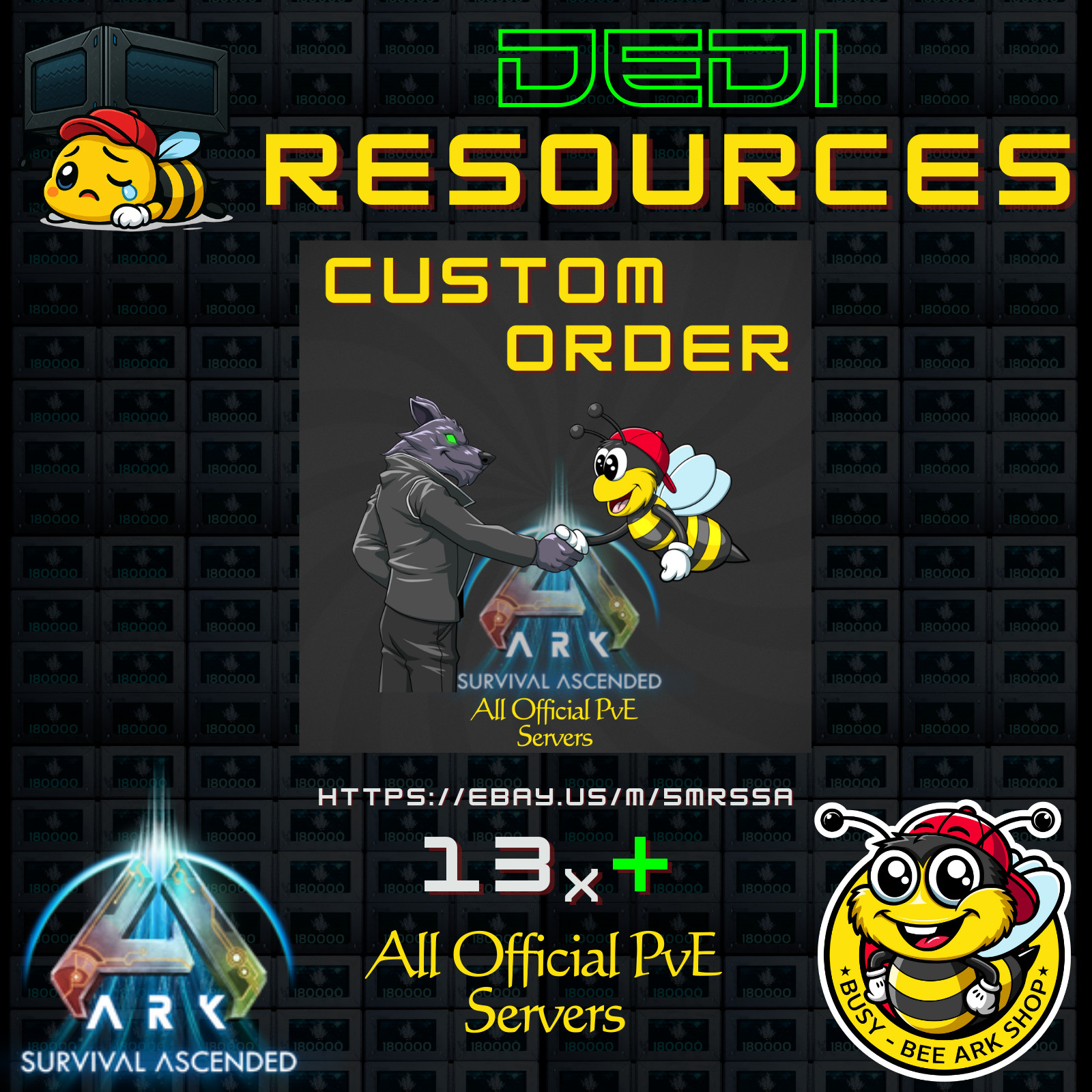 ARK Survival Ascended PVE Best Price ELECTRONICS 5k-DEDI PC/XBOX/PS5 ASA