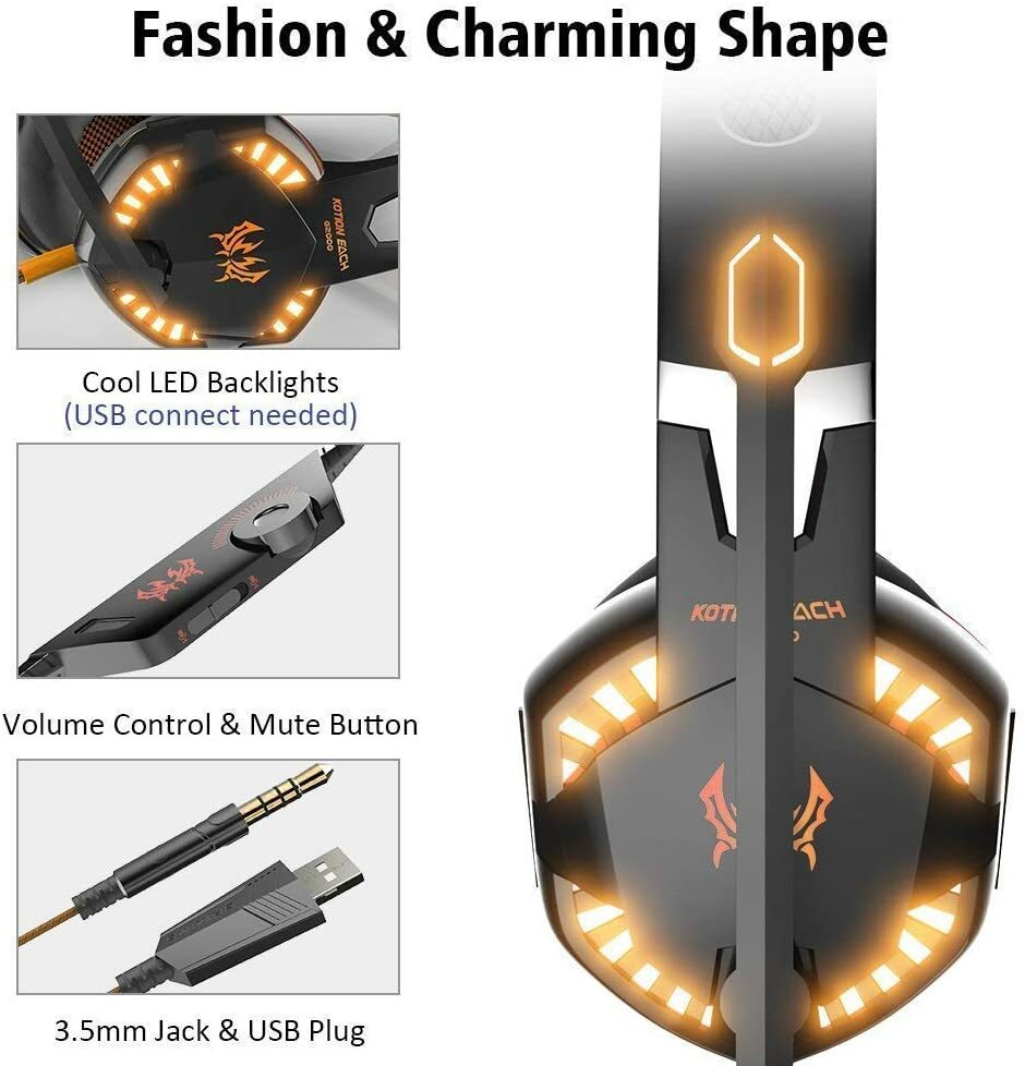Gaming Gamer Wired 3 Color LED Backlight Keyboard Mouse And Headphones Headset