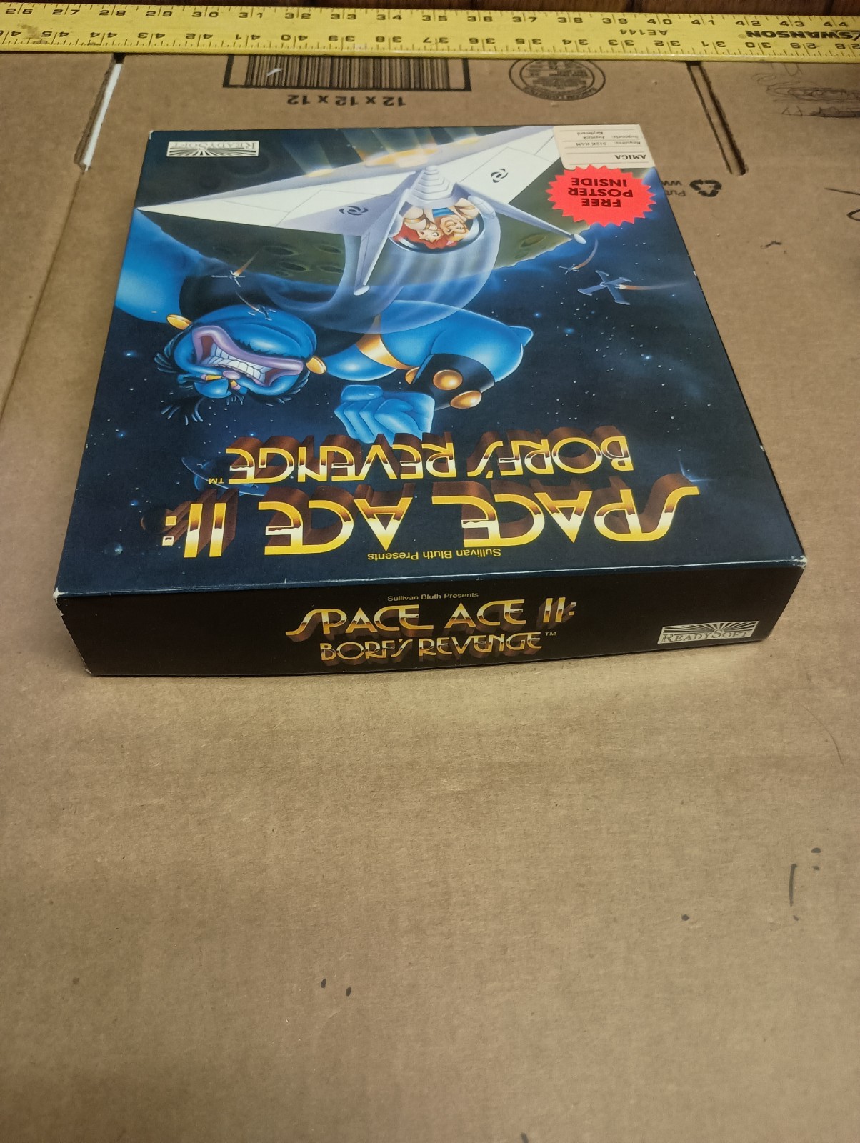 Commodore Amiga Space Ace II: Borf’s Revenge Manual, Poster Included