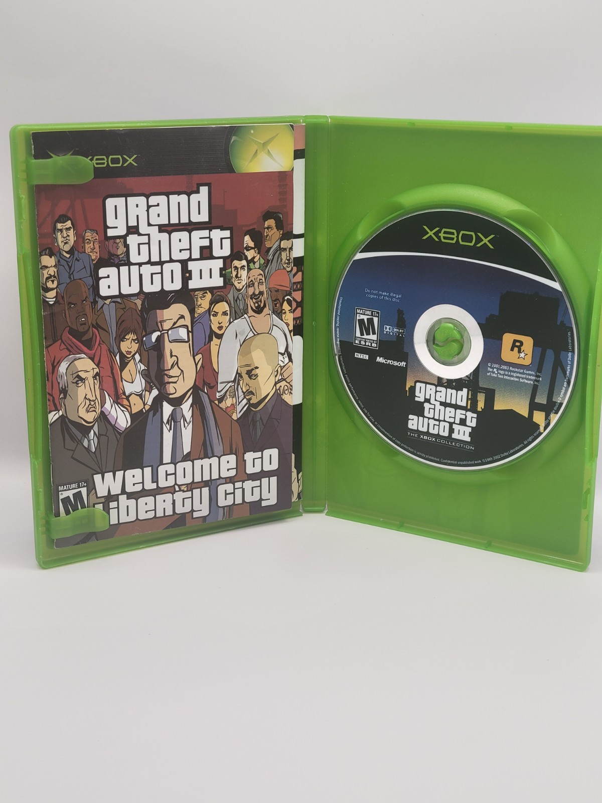 GTA3 Grand Theft Auto 3 Microsoft Xbox CIB Tested Map & Manual Included