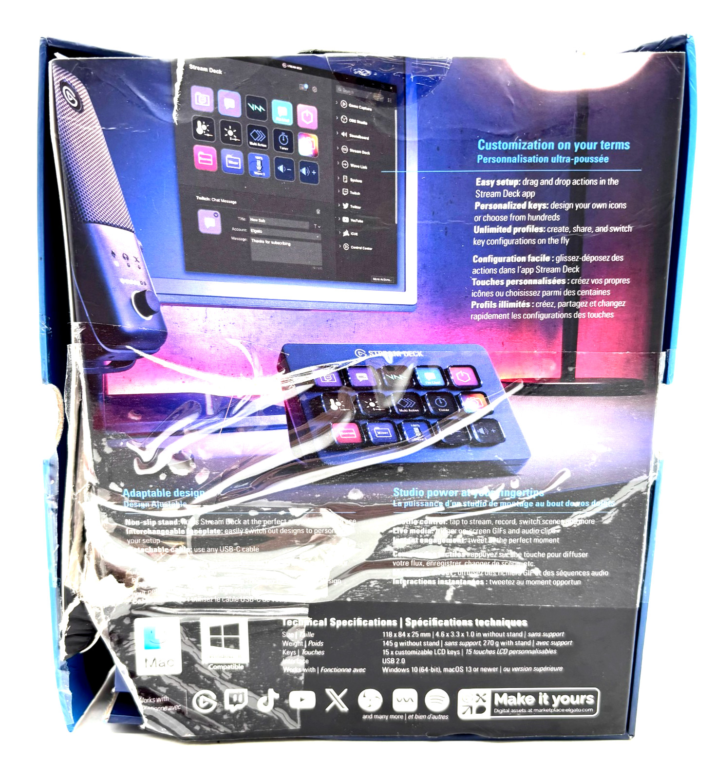 Elgato Stream Deck MK.2 USB Control Pad for Gaming & Content Creation – Black