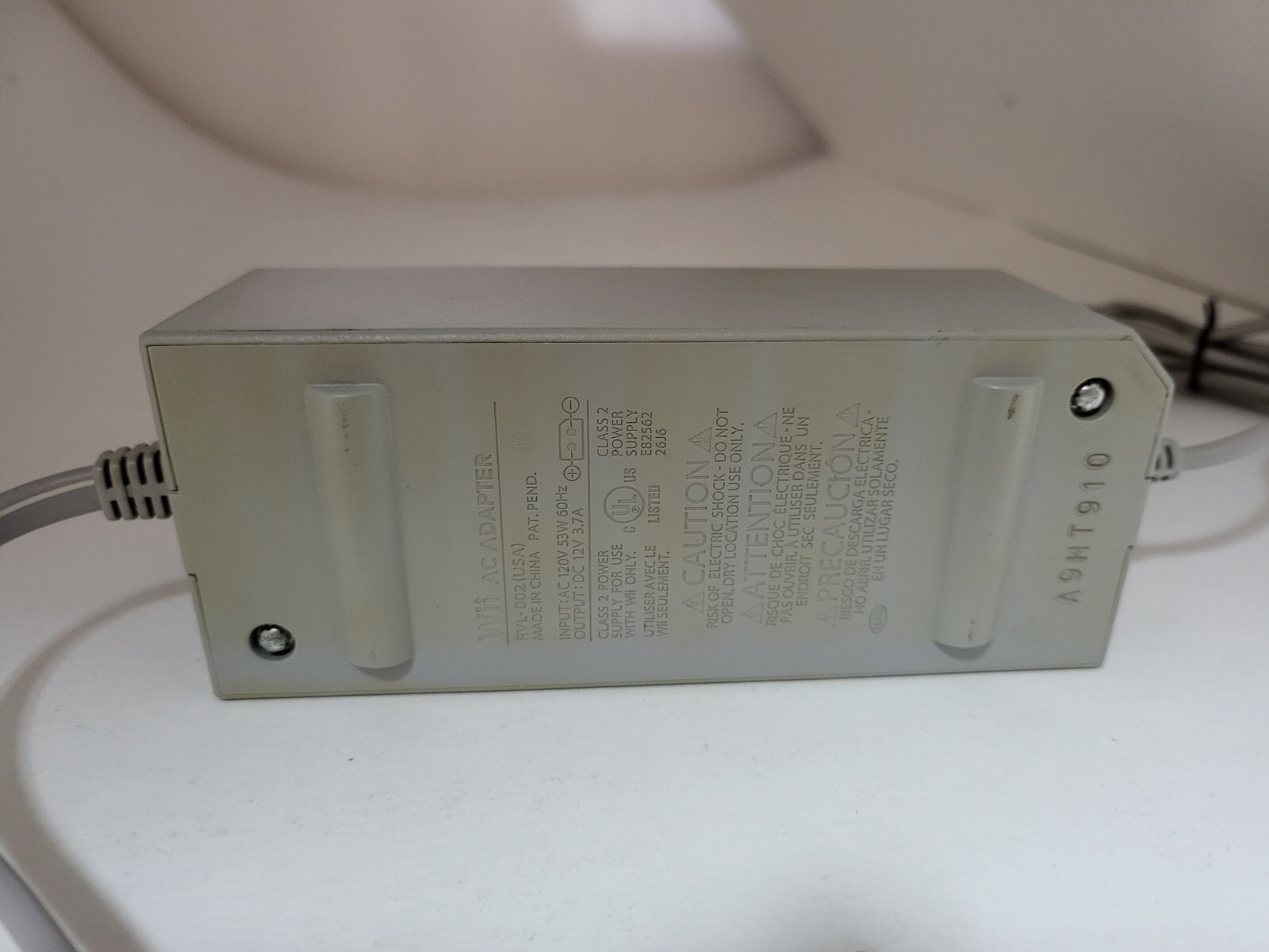 Genuine Official OEM Nintendo Wii Power Supply AC Adapter Cord RVL-002 #Y8