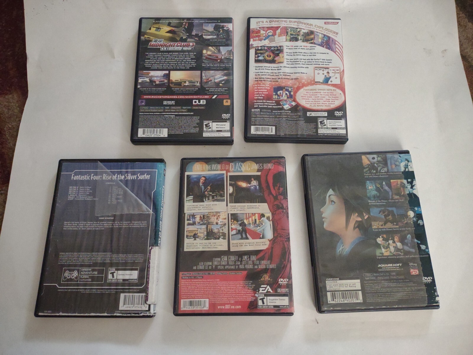 Lot of 12 Multi Platform Empty Game Cases, Manuals, Case Art. Wholesale PS2 Xbox