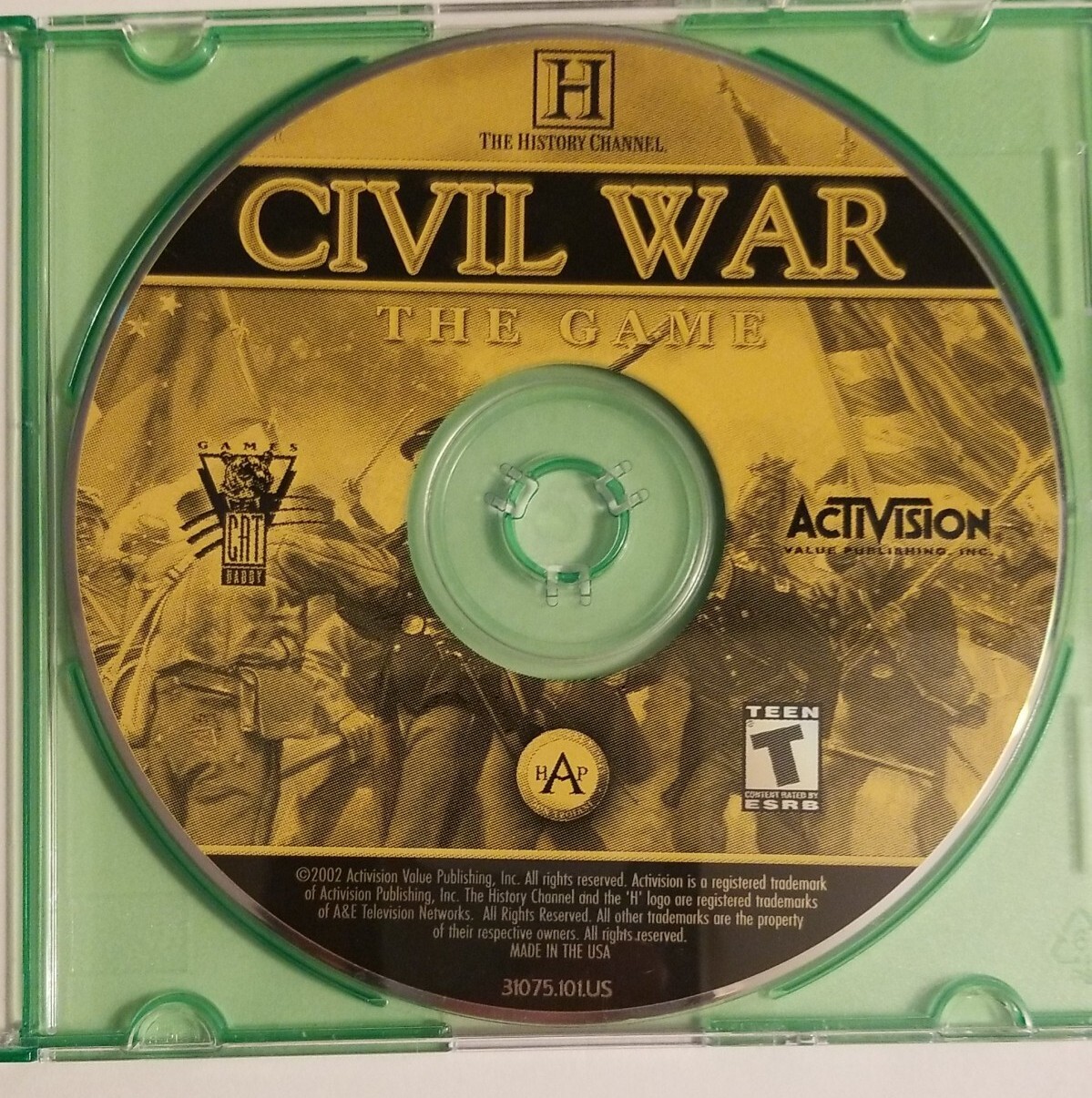 History Channel Civil War The Game ( PC, 2002) Windows XP, ME, 98 Replacement
