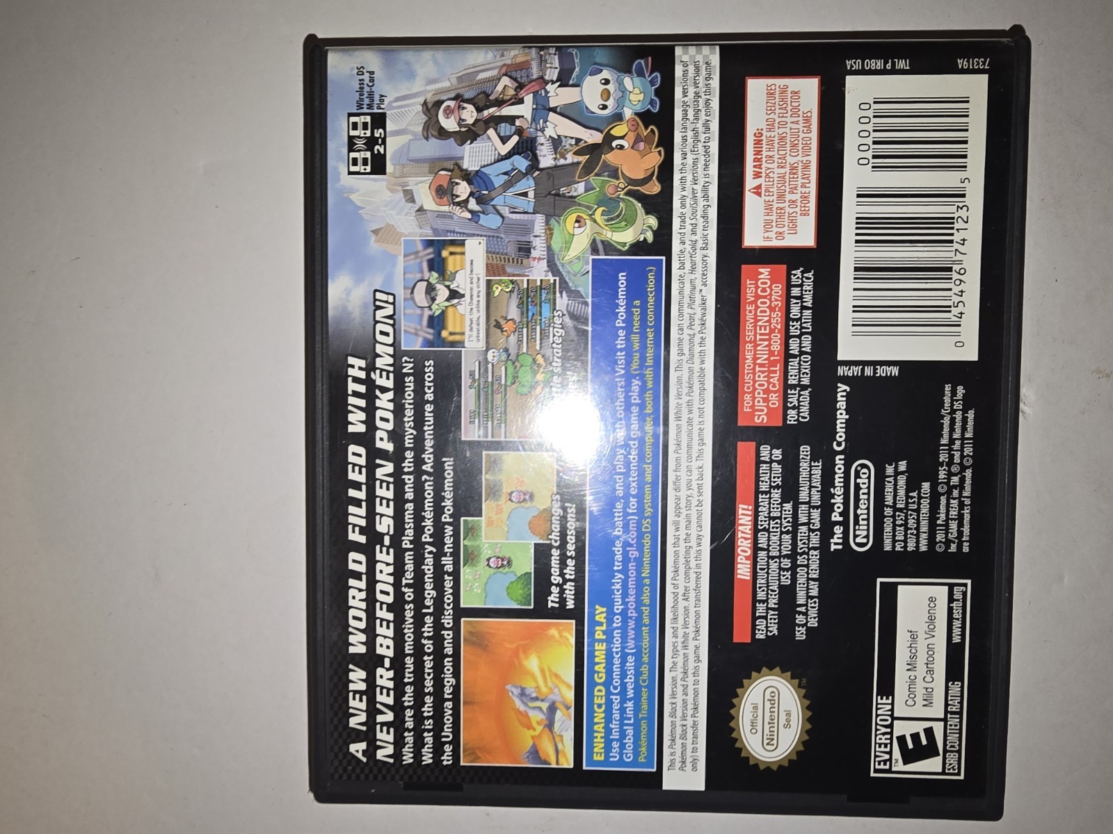 Pokemon Black Version – Nintendo DS – CIB Case Manual/Inserts Cart – AUTHENTIC