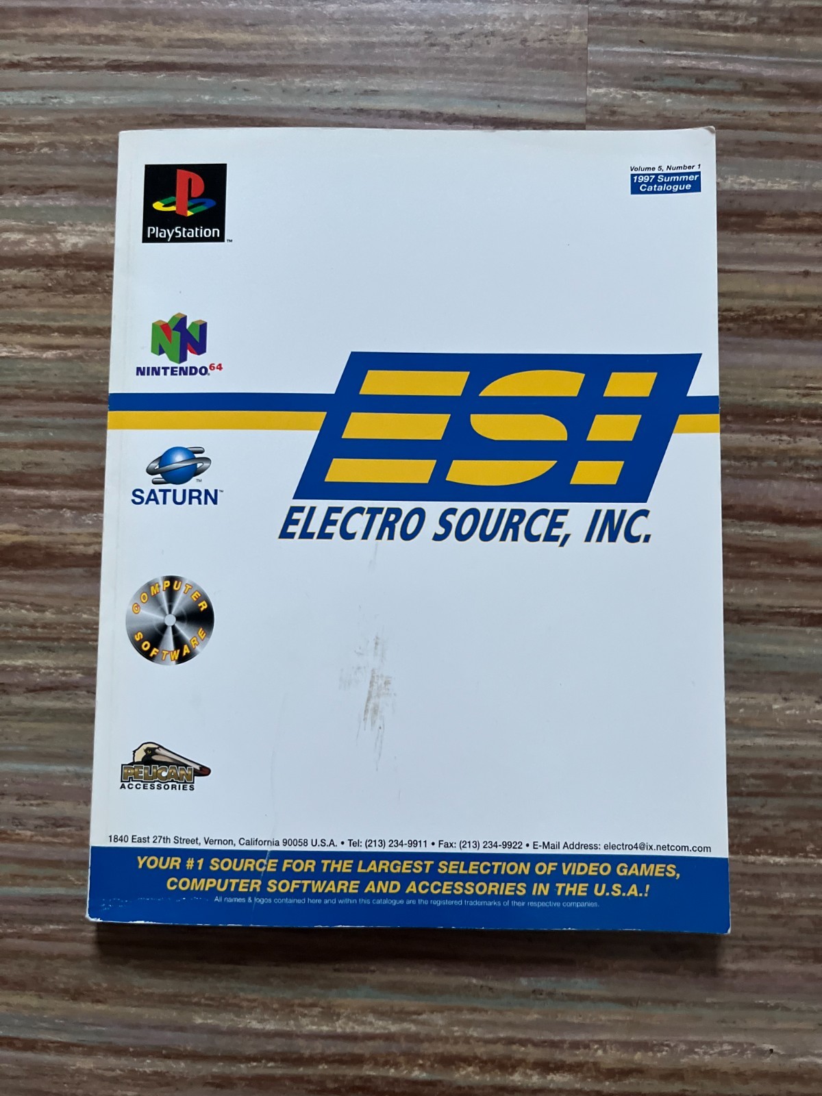 RARE VIDEO GAME CATALOG 1997 SUMMER ELECTRO SOURCE PLAYSTATION NINTENDO SATURN