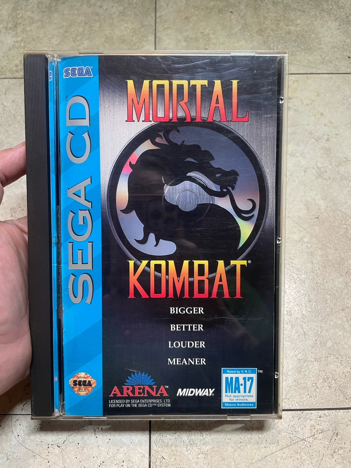 Mortal Kombat SCD Sega CD CIB With Manual & Foam / Inserts Good Condition
